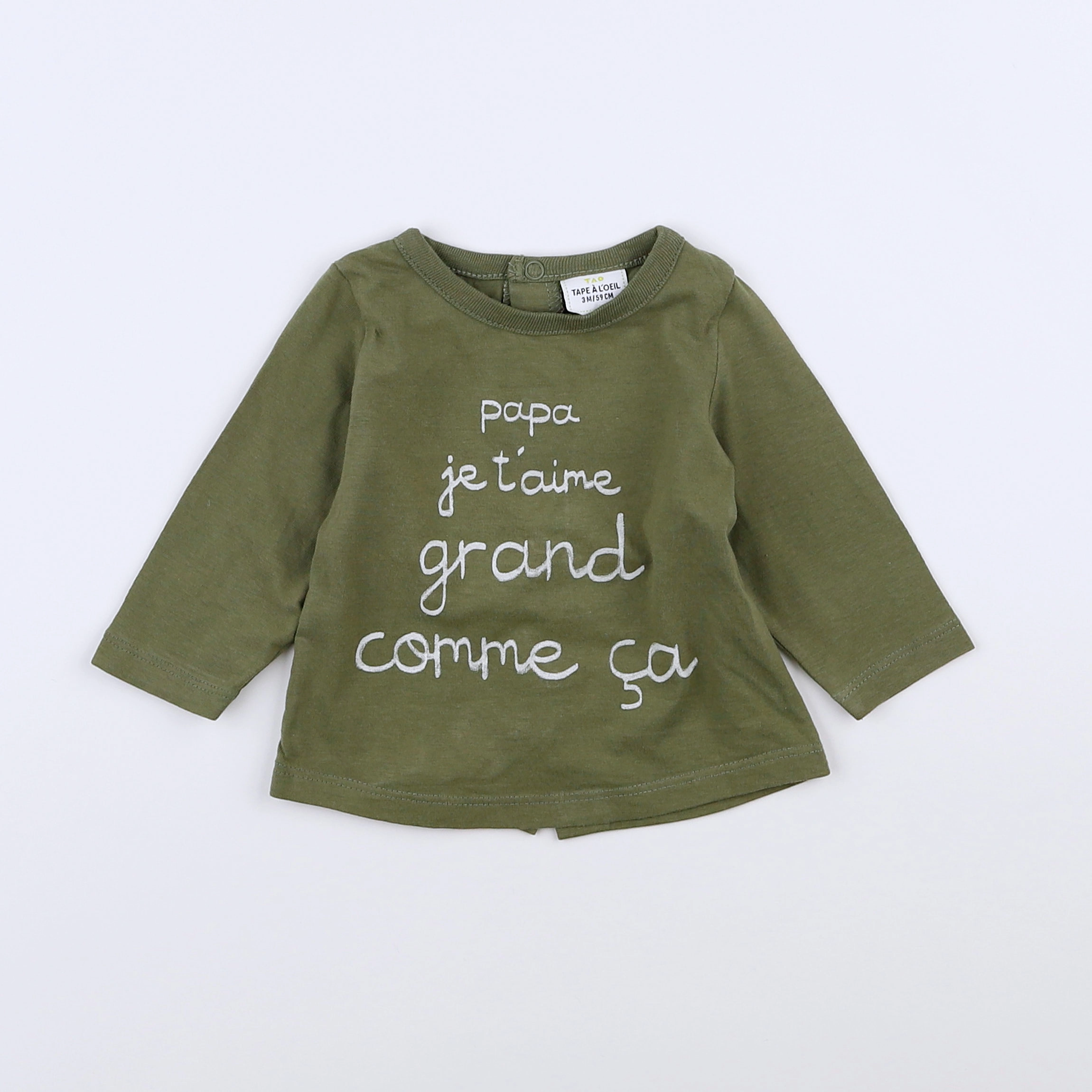Tape à l'oeil - tee-shirt vert - 3 mois