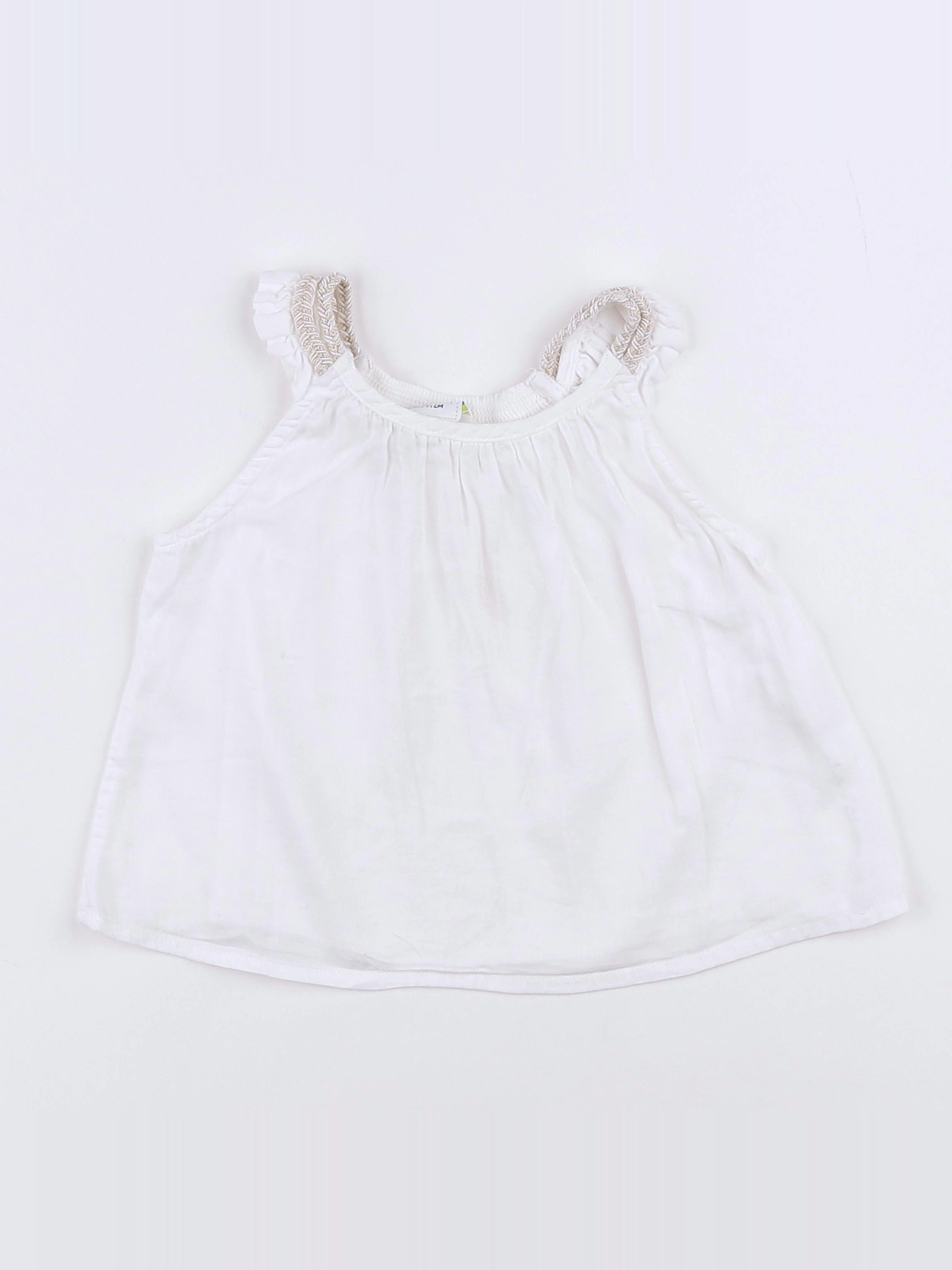 Tape à l'oeil - blouse blanc - 9 mois