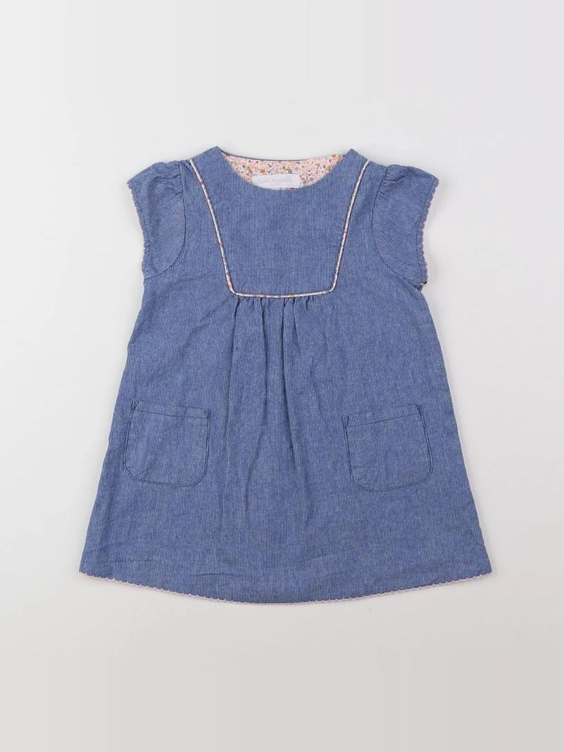 Cadet Rousselle - robe bleu - 12 mois
