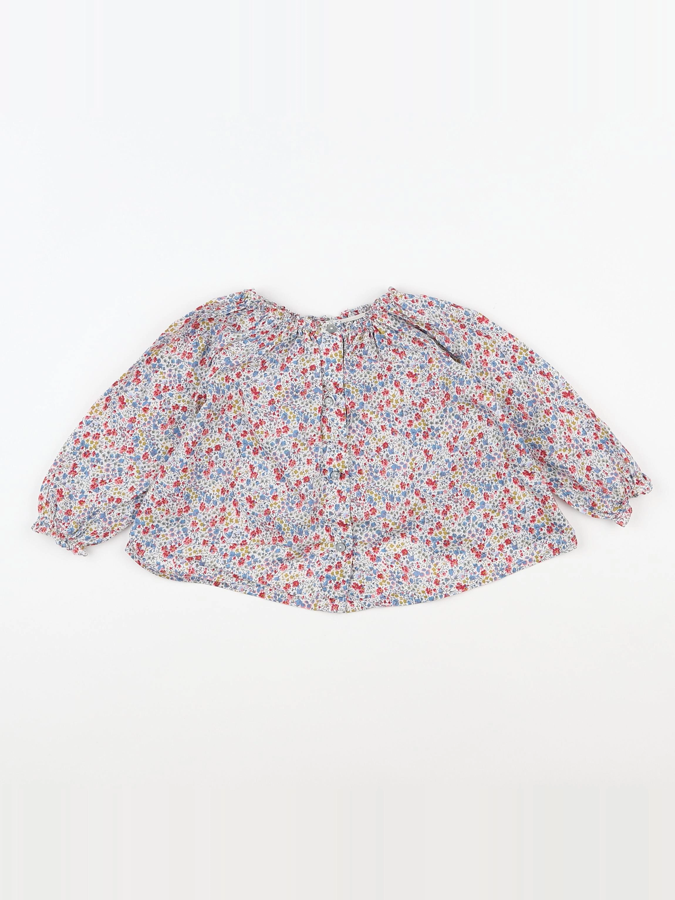 Bonton - blouse multicolore - 12 mois