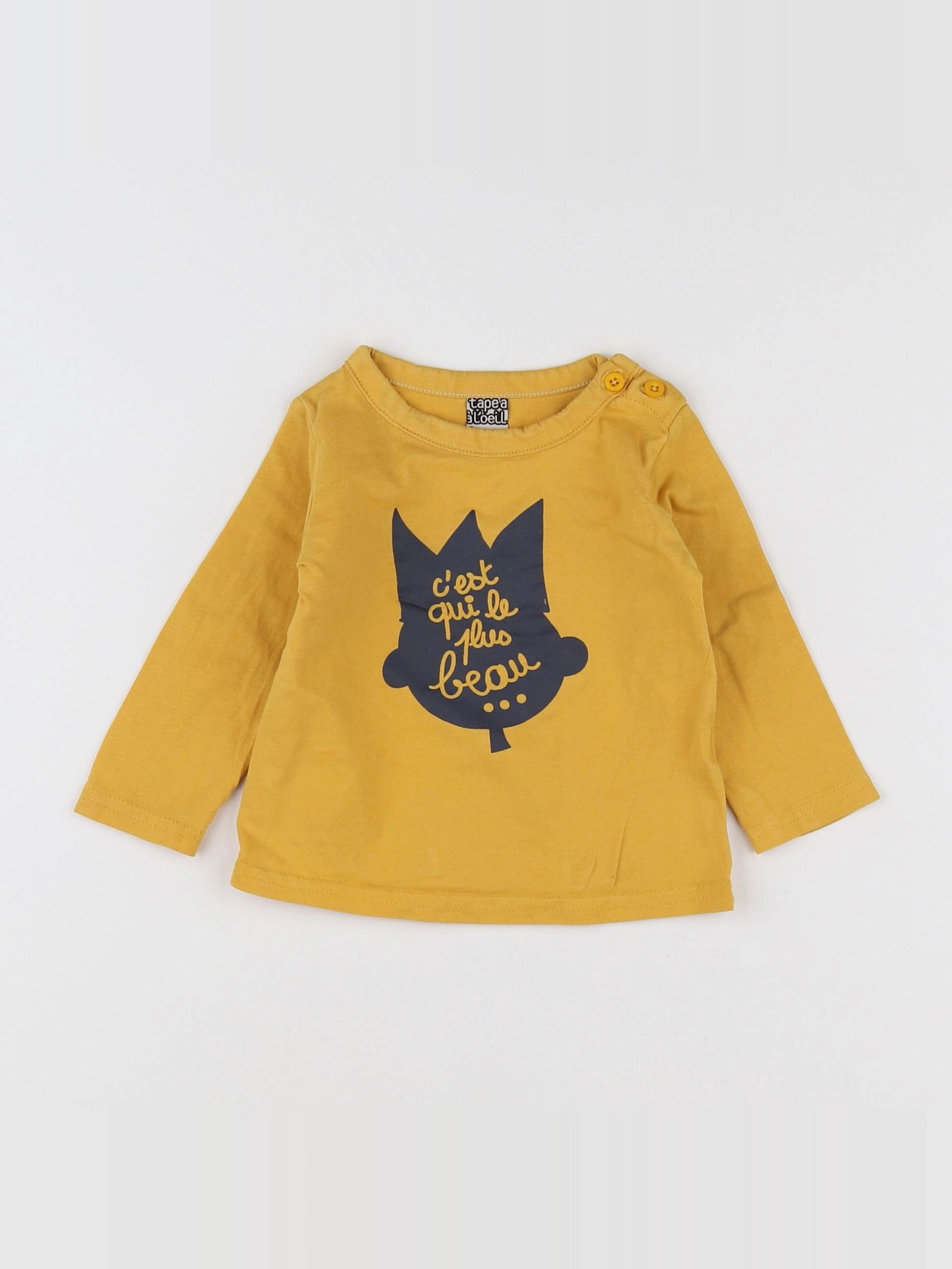 Tape à l'oeil - tee-shirt jaune - 9 mois