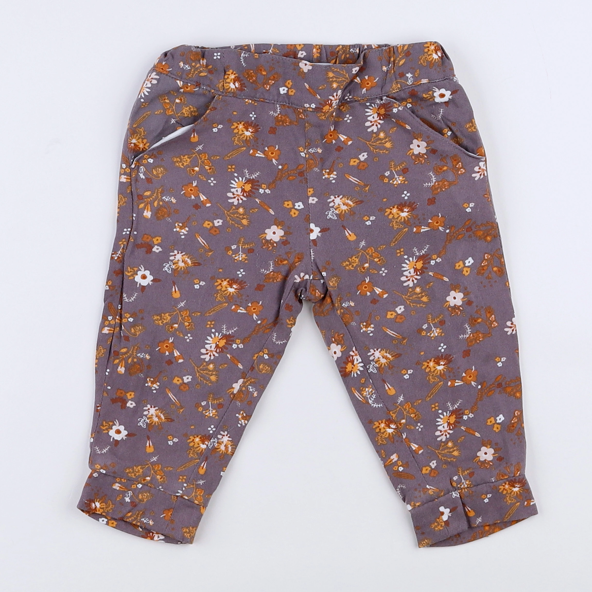 Vertbaudet - pantalon marron - 9 mois