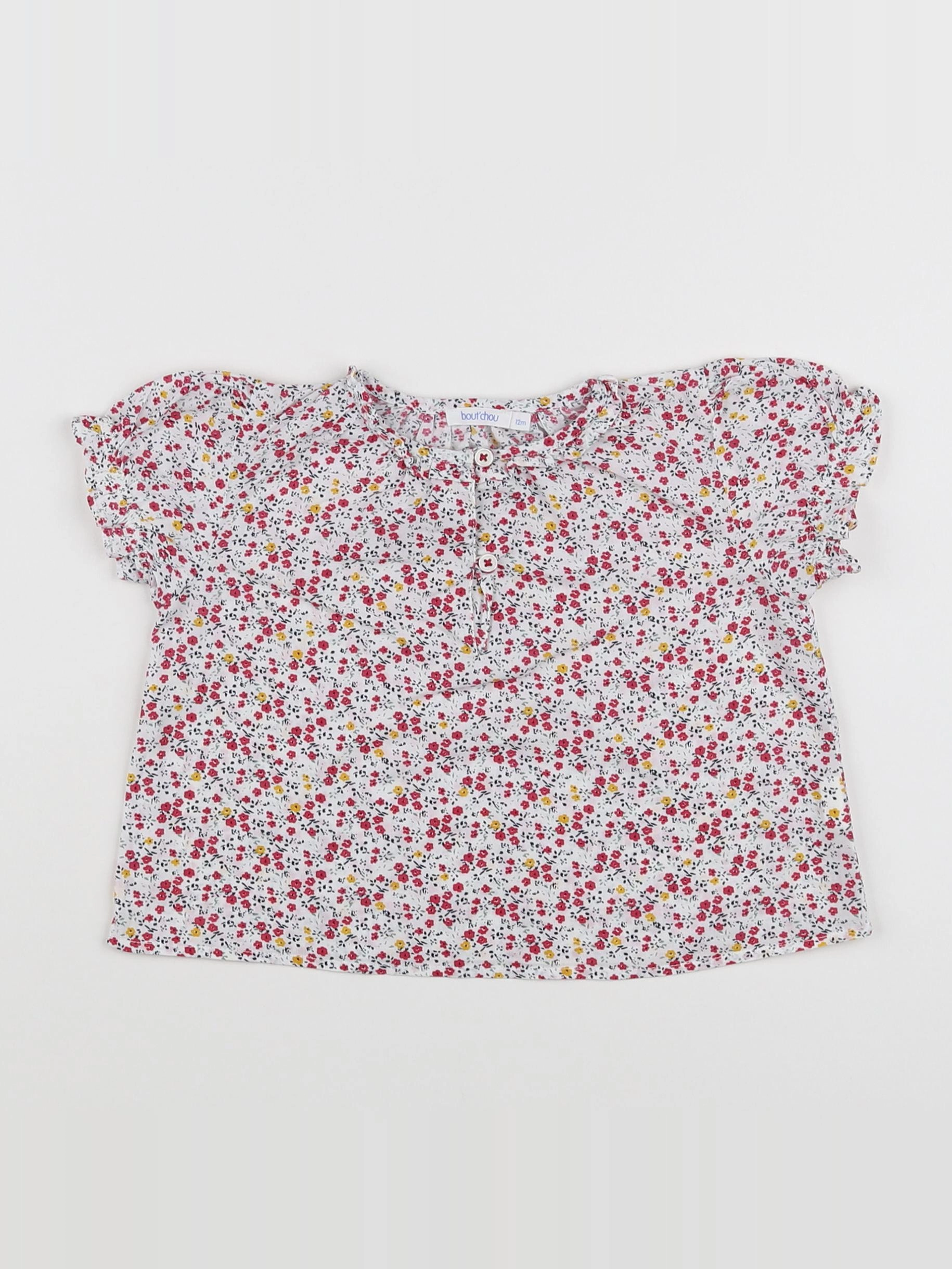 Boutchou - blouse multicolore - 12 mois