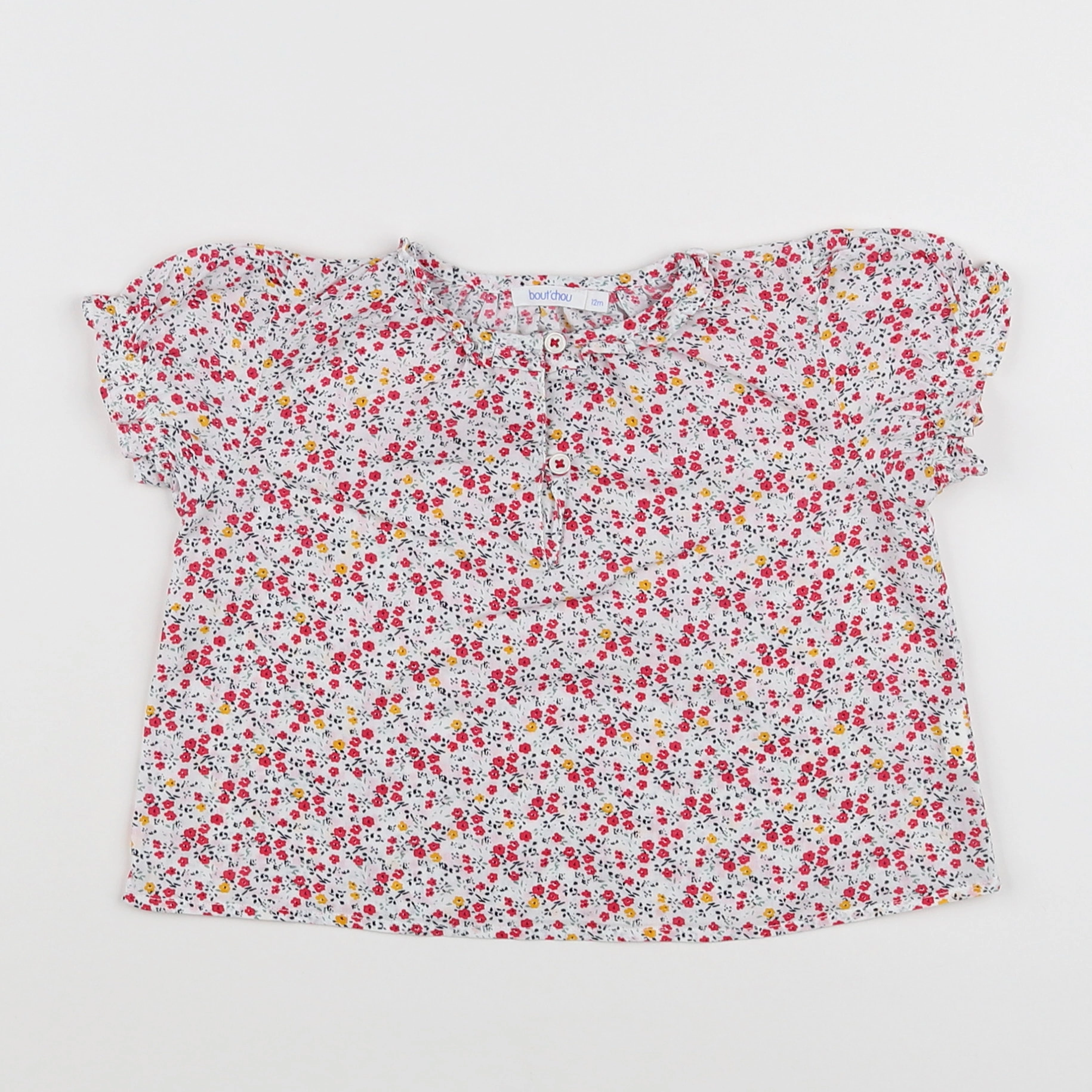 Boutchou - blouse multicolore - 12 mois