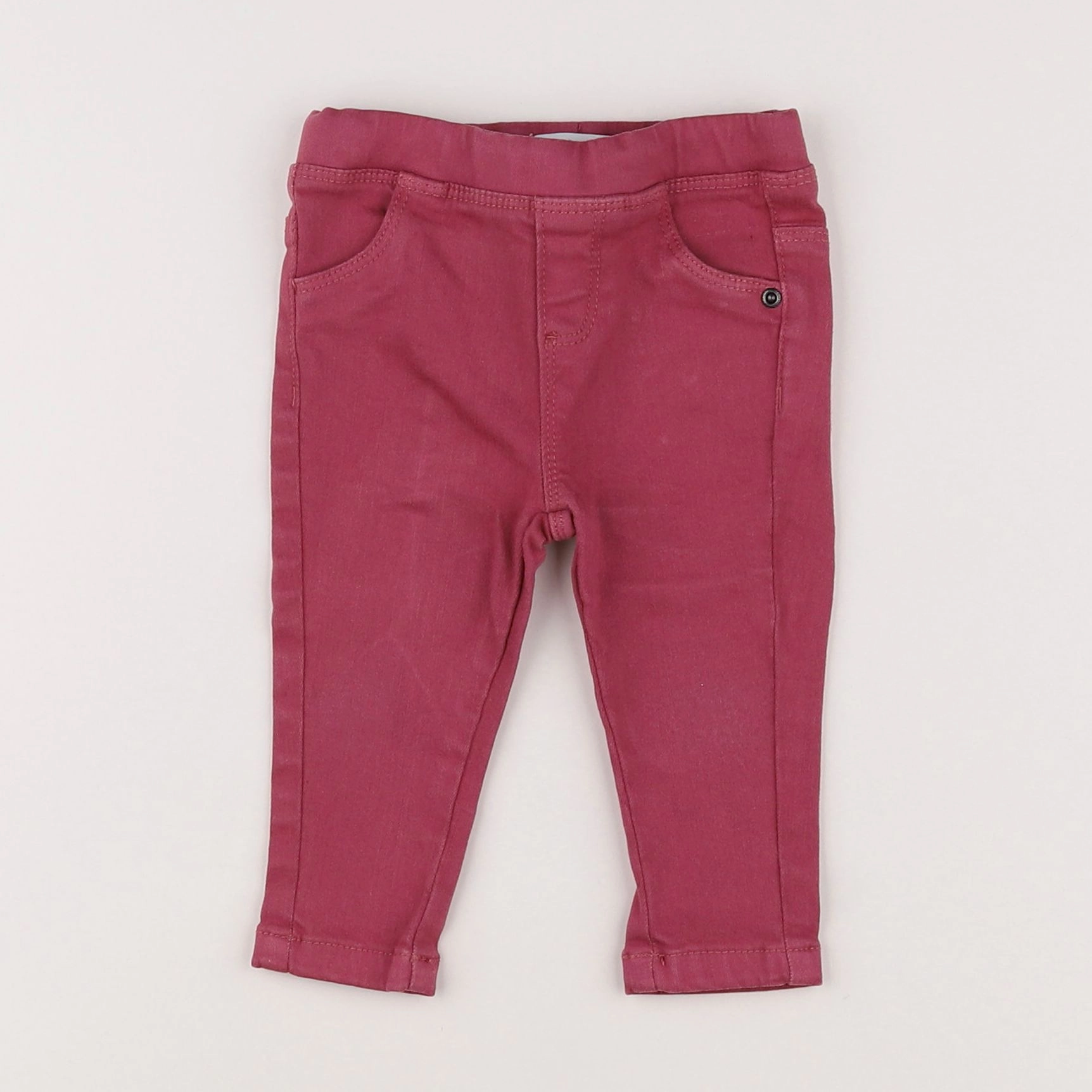 Vertbaudet - jegging rouge - 9 mois