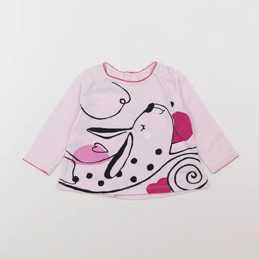 Catimini - tee-shirt rose - 12 mois