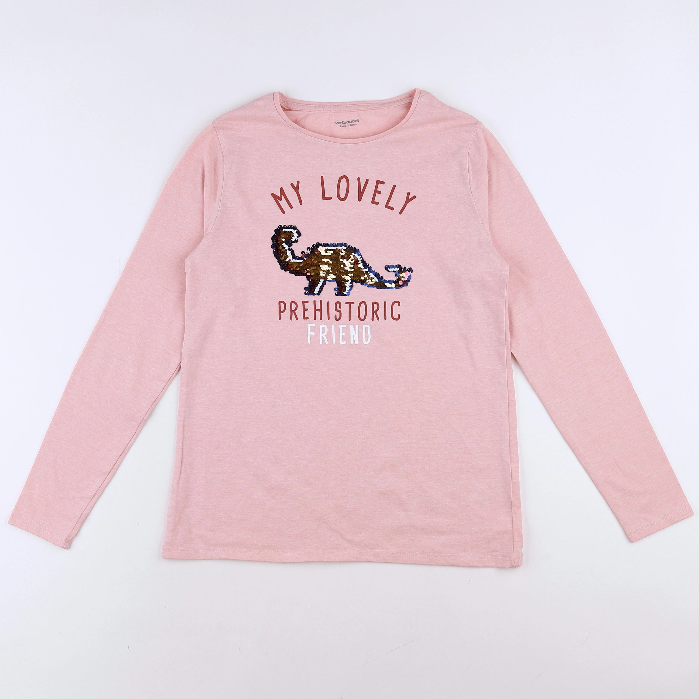 Vertbaudet - tee-shirt rose - 12 ans