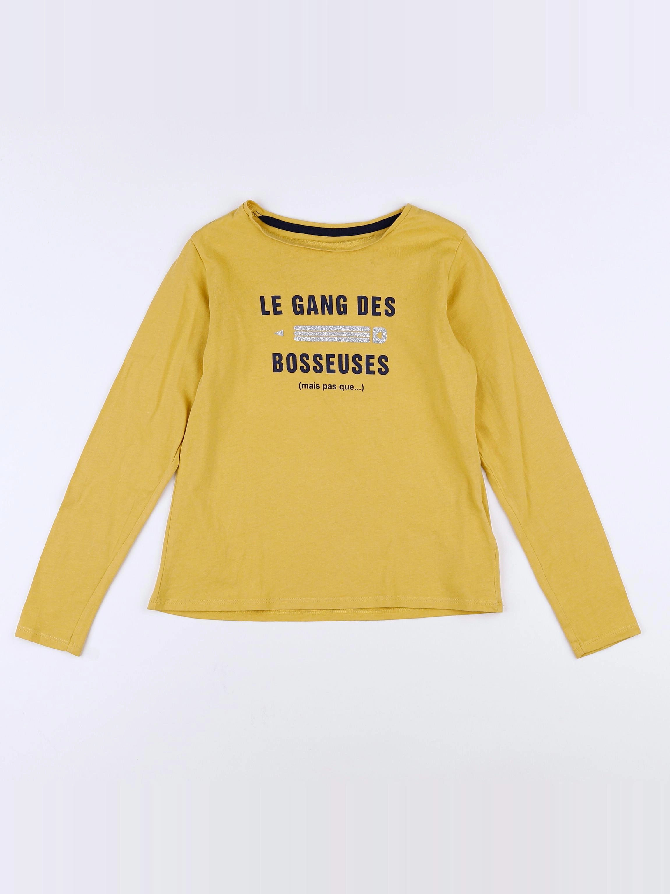 Vertbaudet - tee-shirt jaune - 8 ans