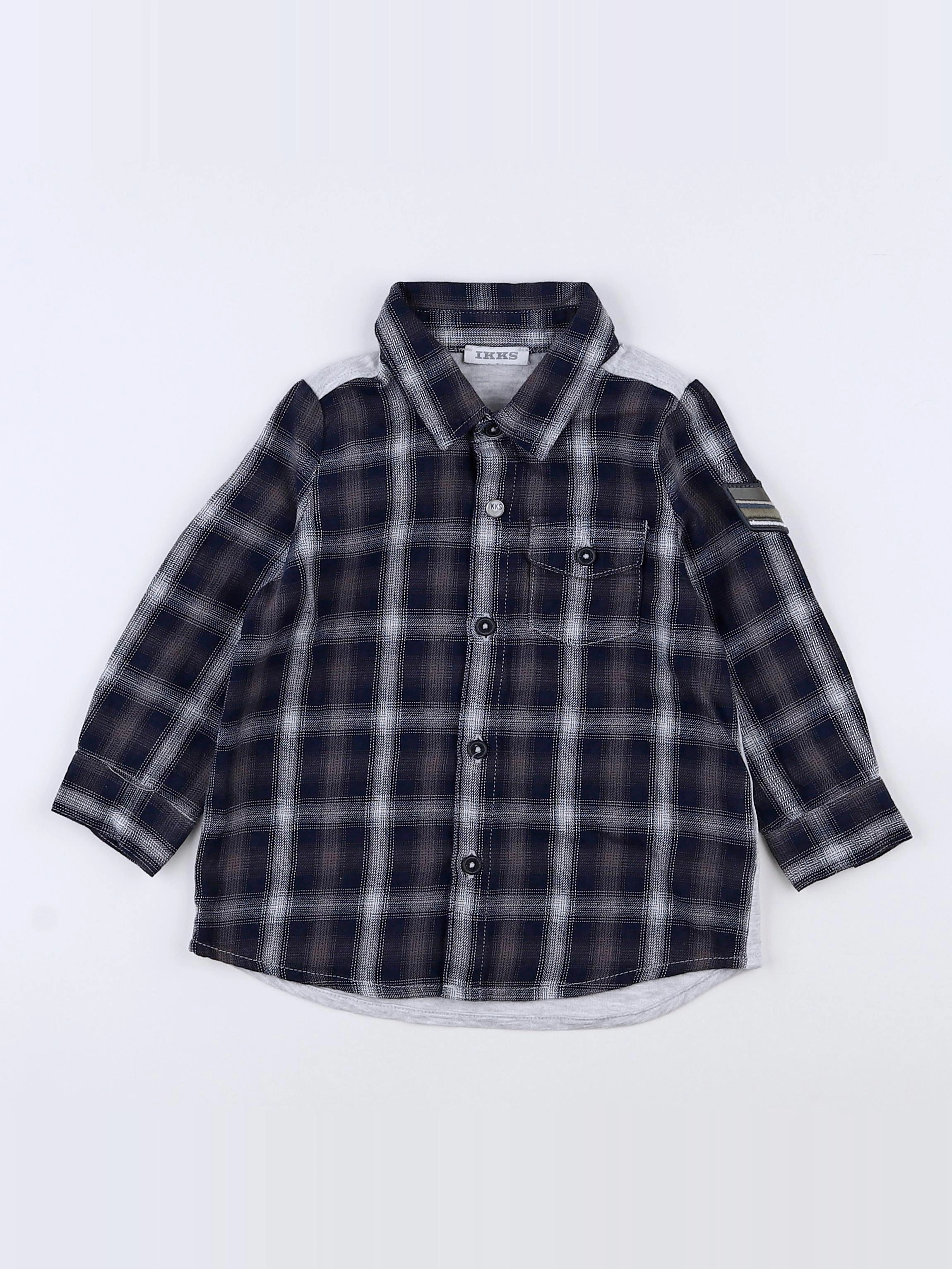 IKKS - chemise bleu - 12 mois