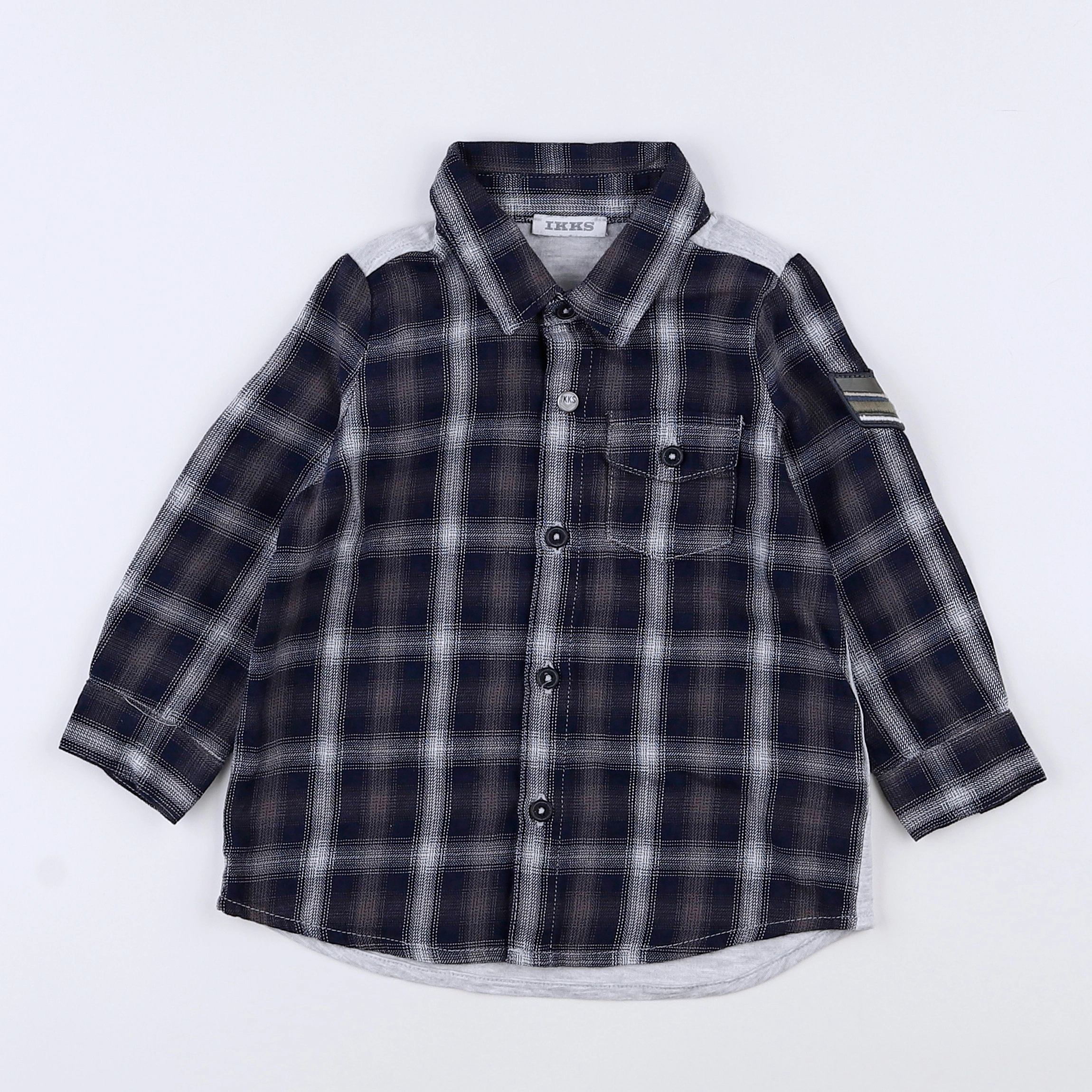 IKKS - chemise bleu - 12 mois