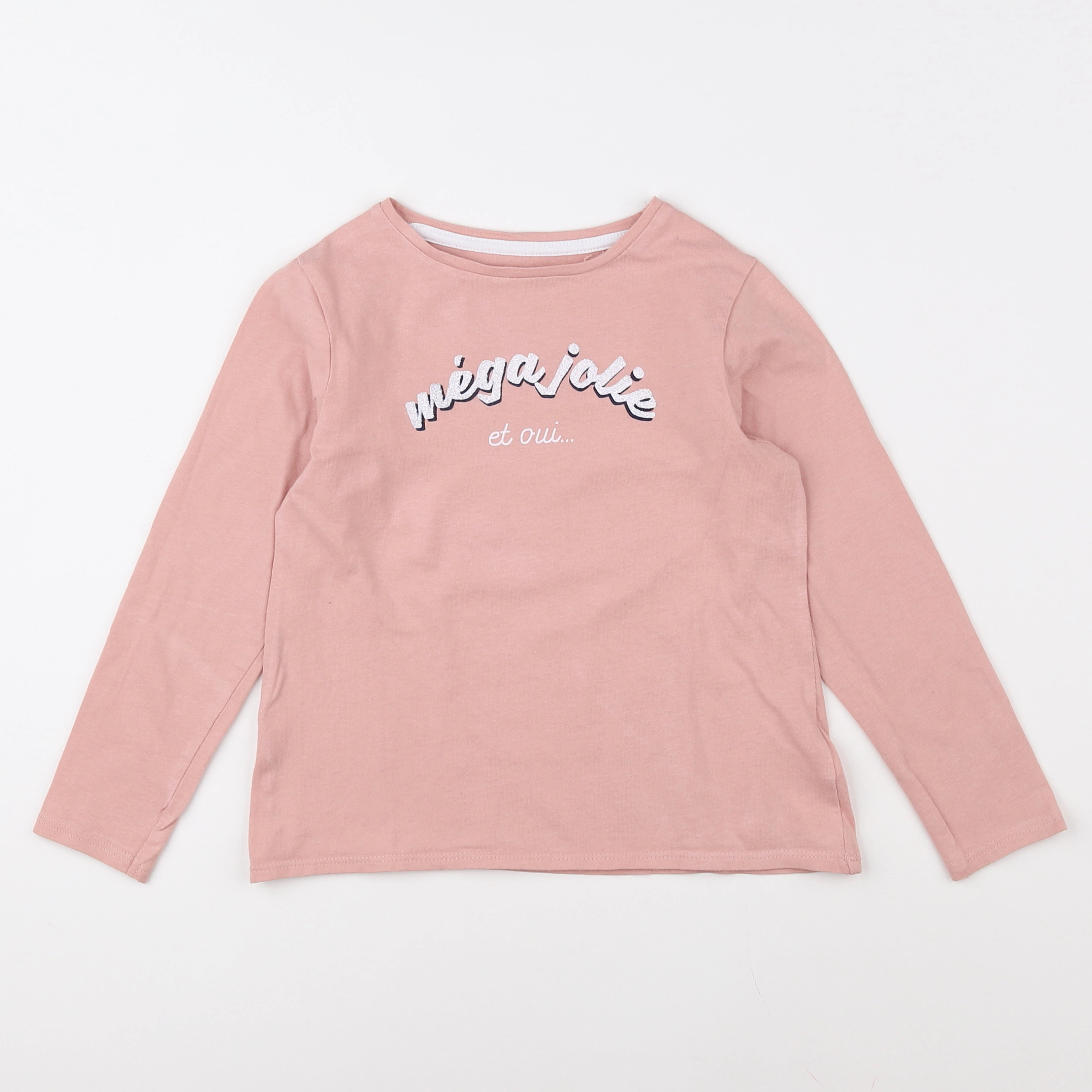 Vertbaudet - tee-shirt rose - 6 ans