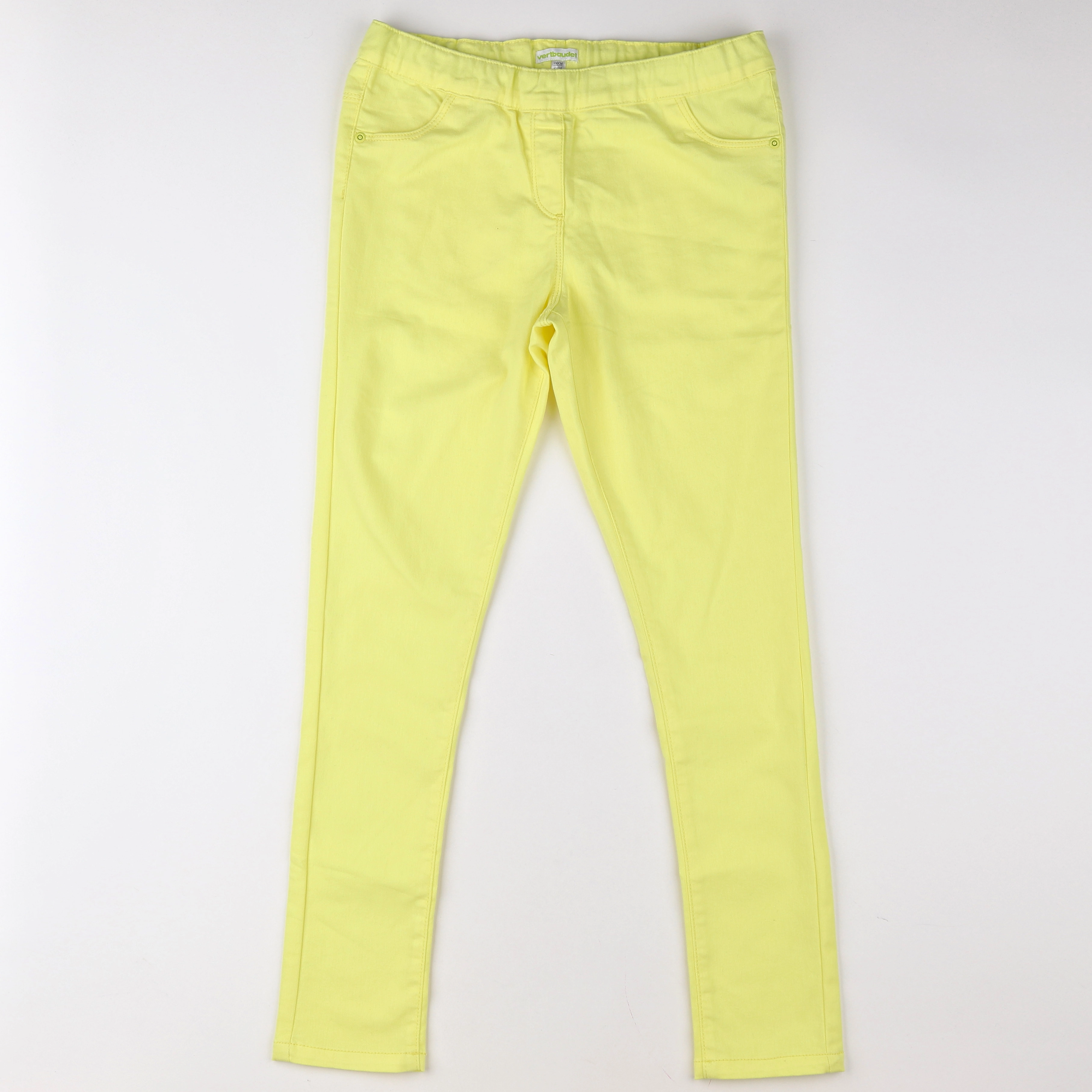 Vertbaudet - jegging jaune fluo - 12 ans