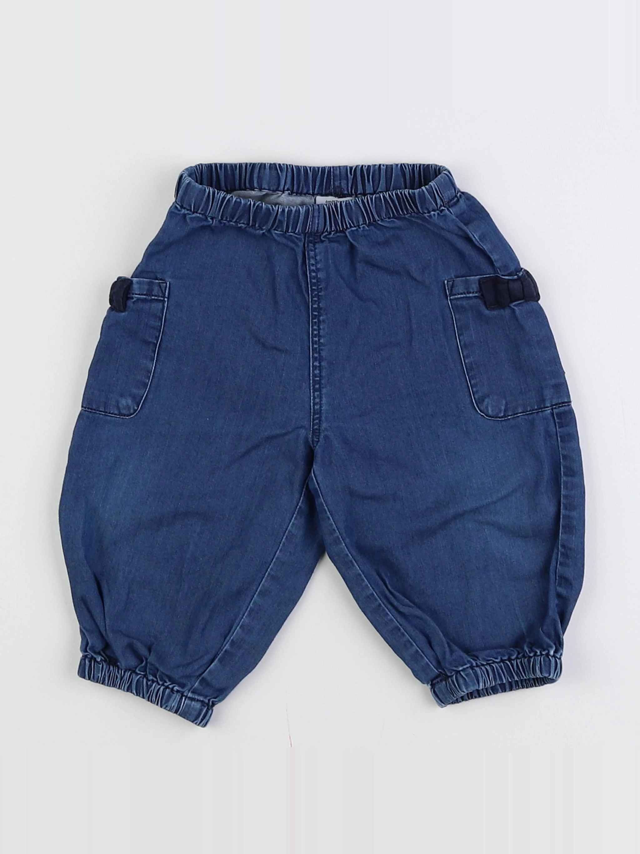 Petit Bateau - jegging bleu - 6 mois
