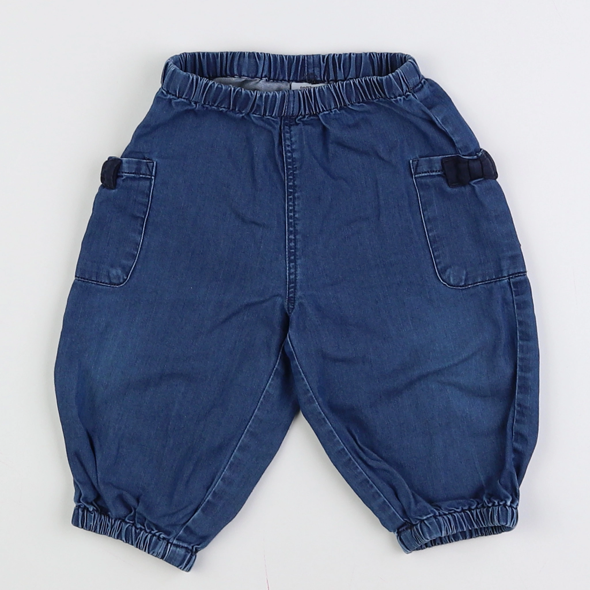 Petit Bateau - jegging bleu - 6 mois