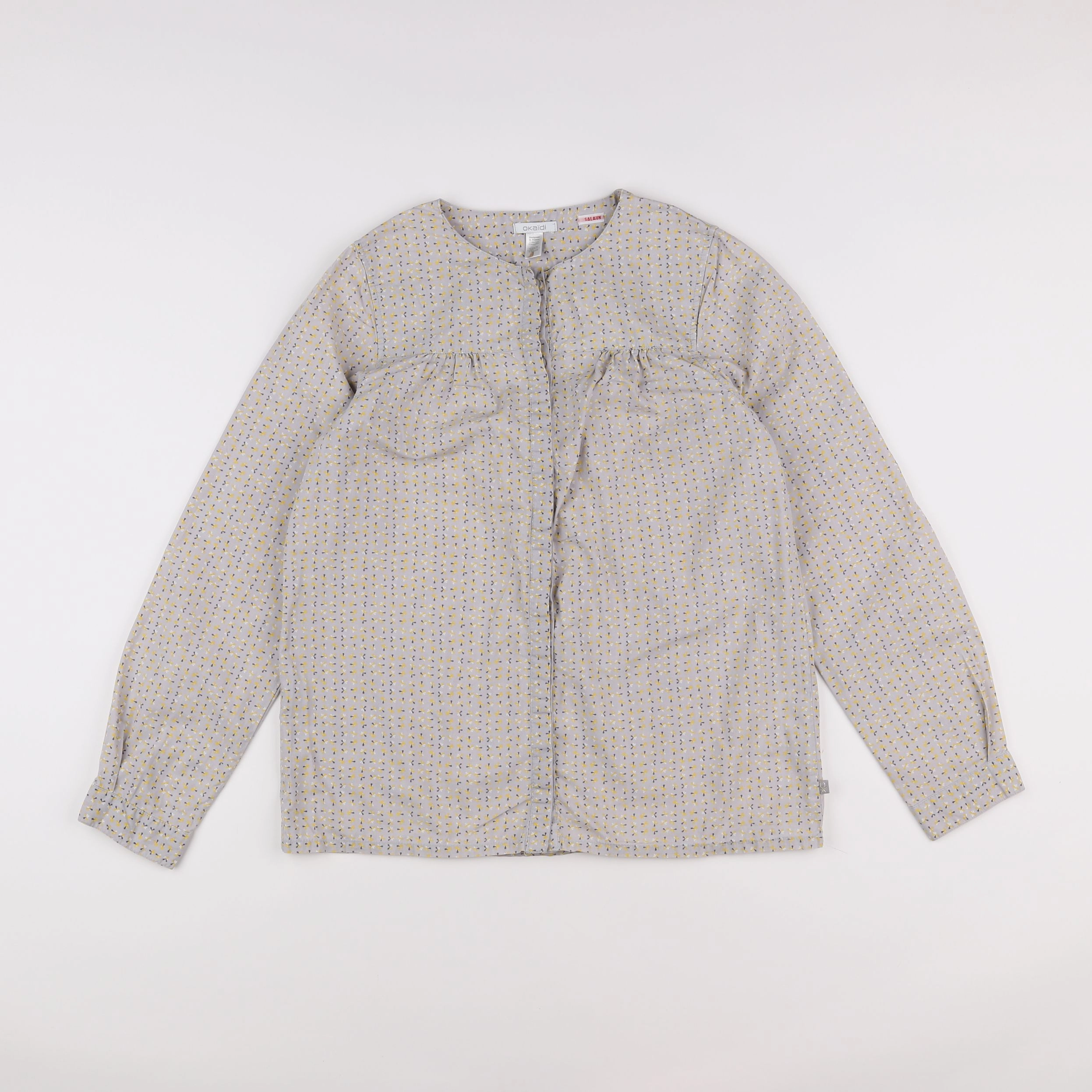 Okaidi - blouse gris, jaune - 12 ans