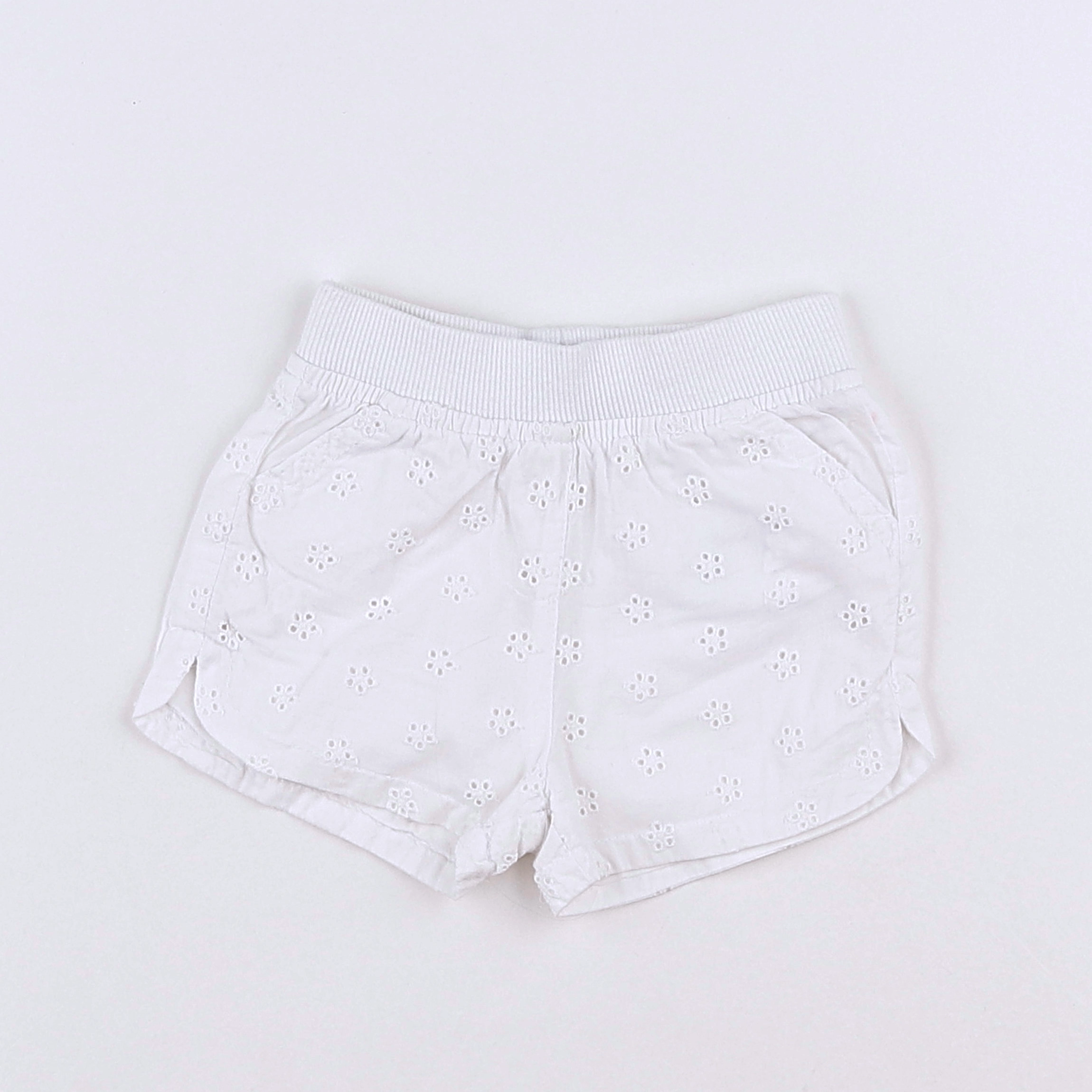 Vertbaudet - short blanc - 3 mois