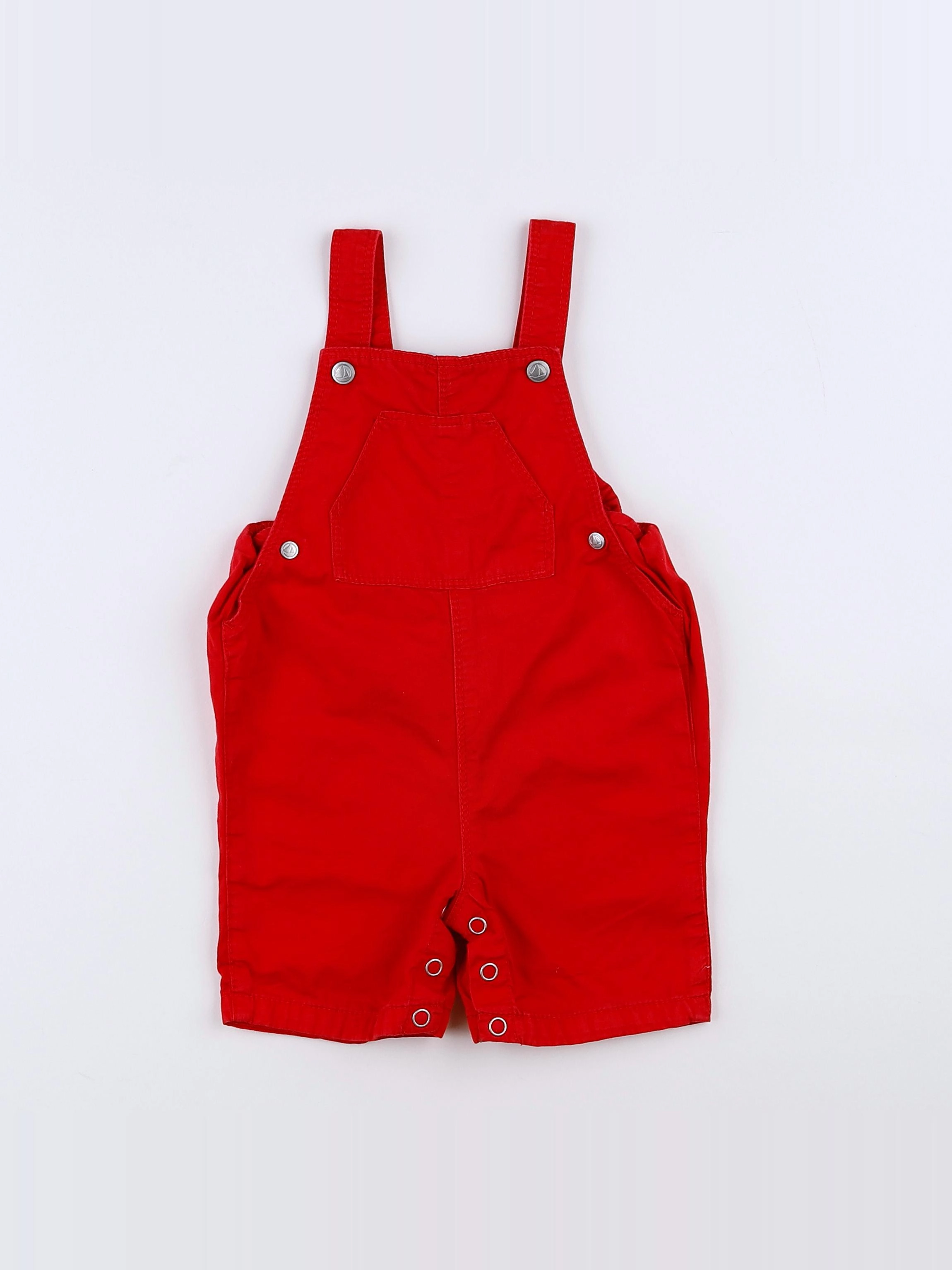 Petit Bateau - salopette rouge - 12 mois