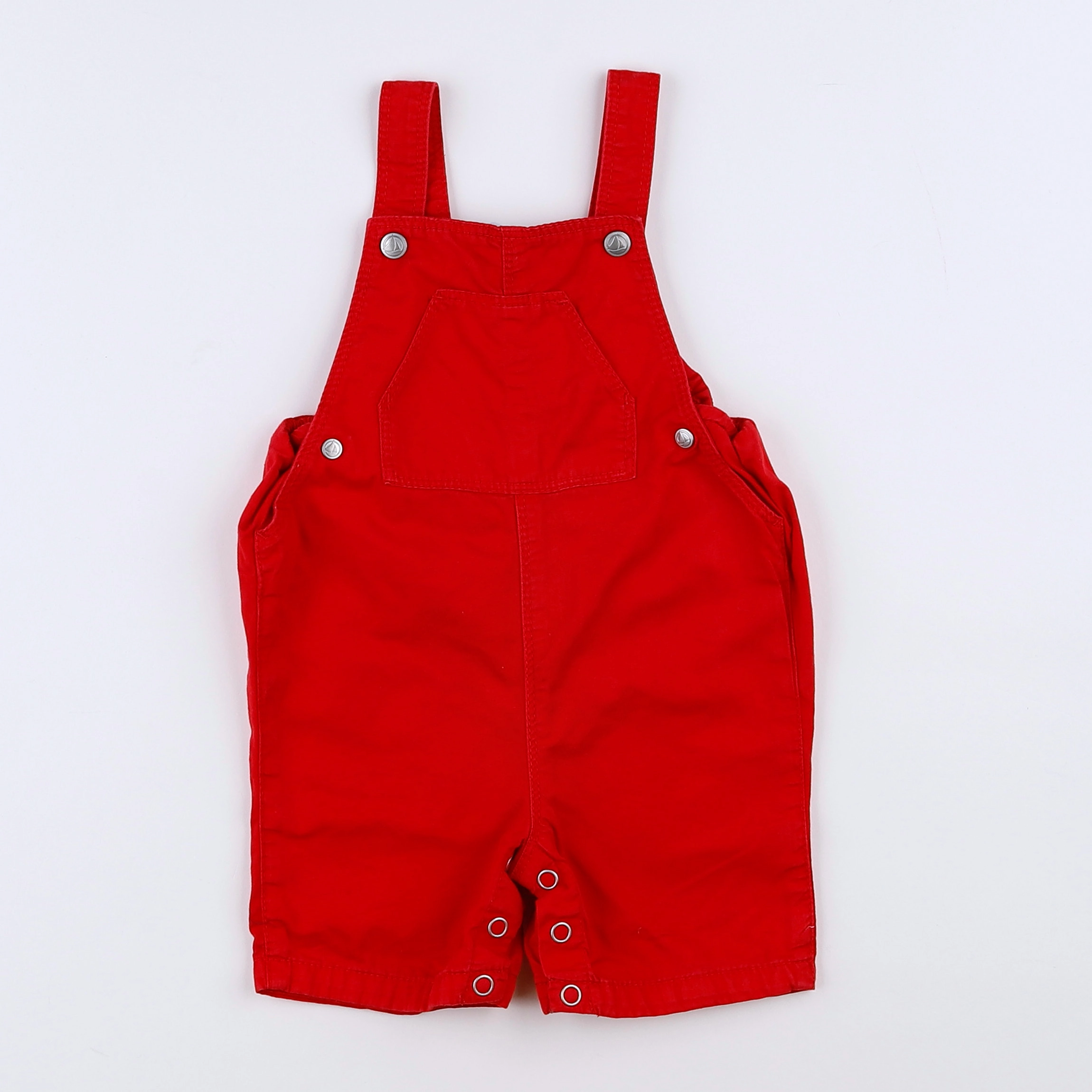 Petit Bateau - salopette rouge - 12 mois
