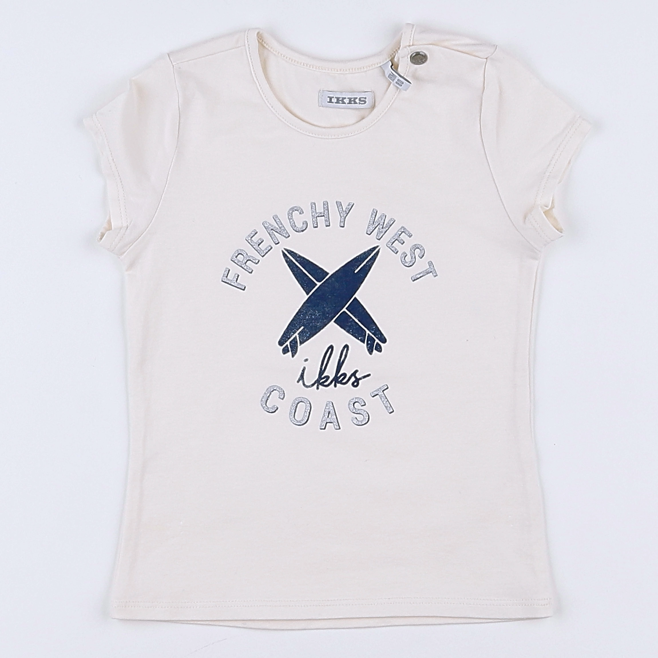 IKKS - tee-shirt beige - 18 mois