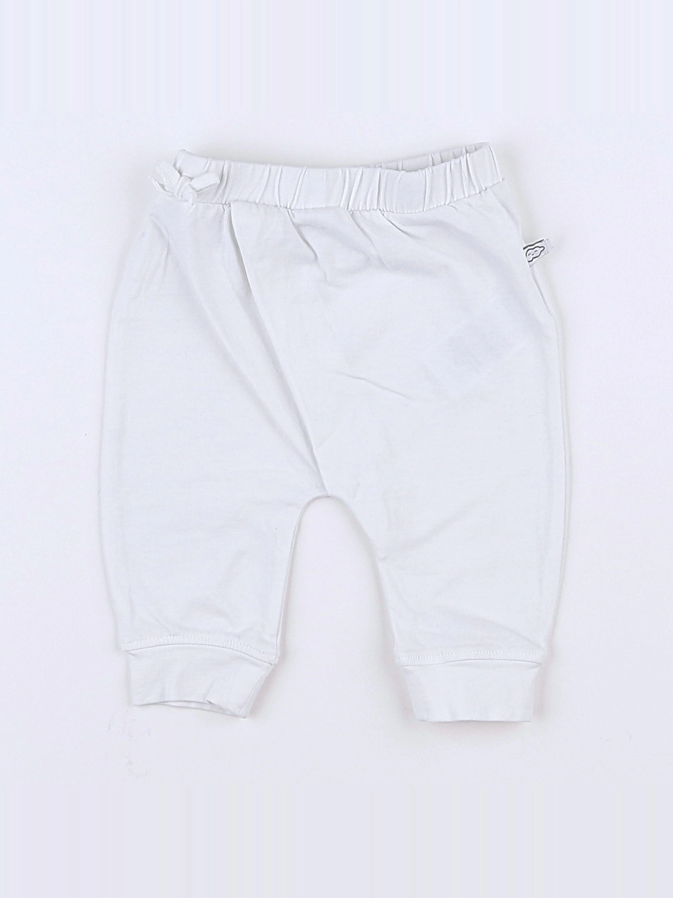 Vertbaudet - legging blanc - 3 mois