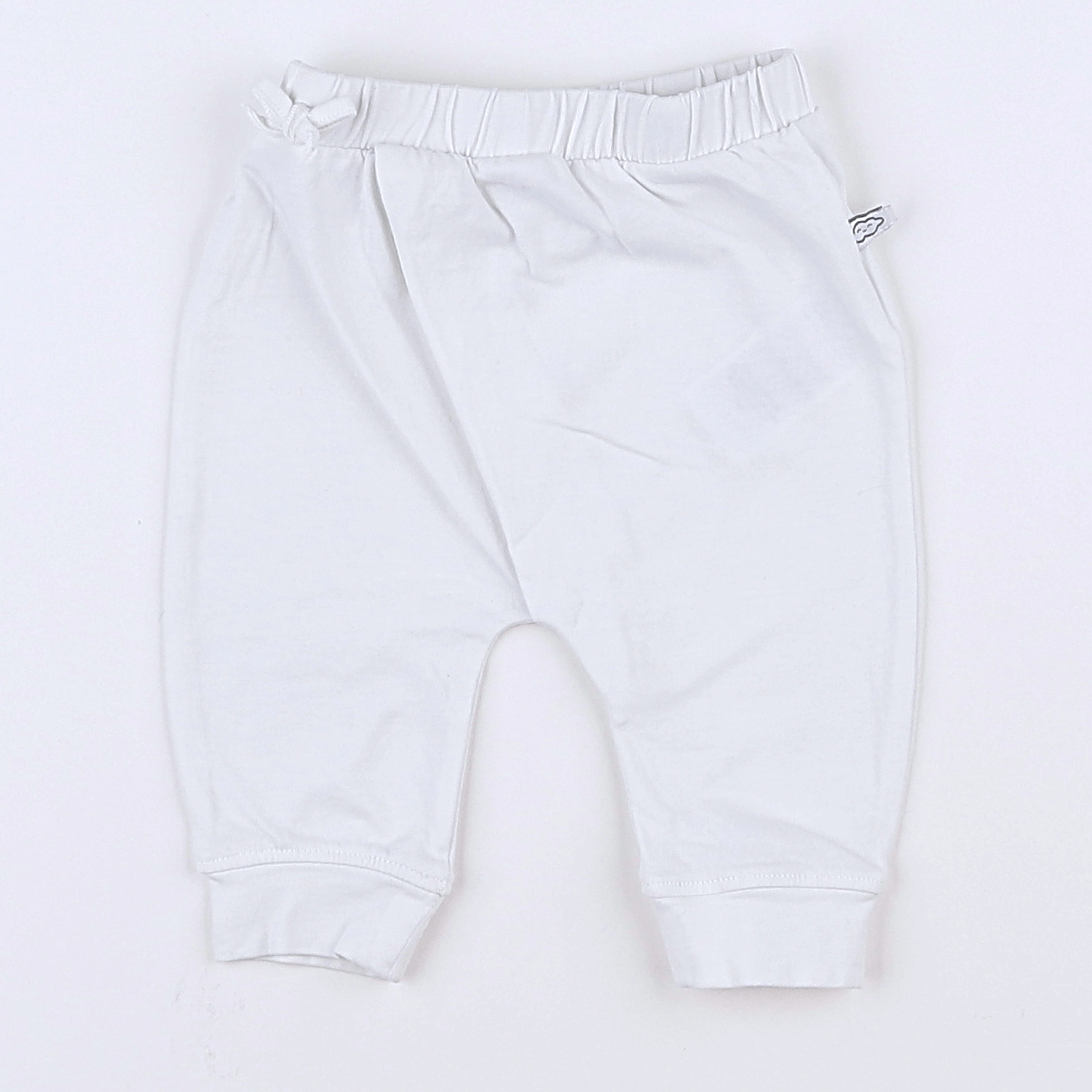 Vertbaudet - legging blanc - 3 mois