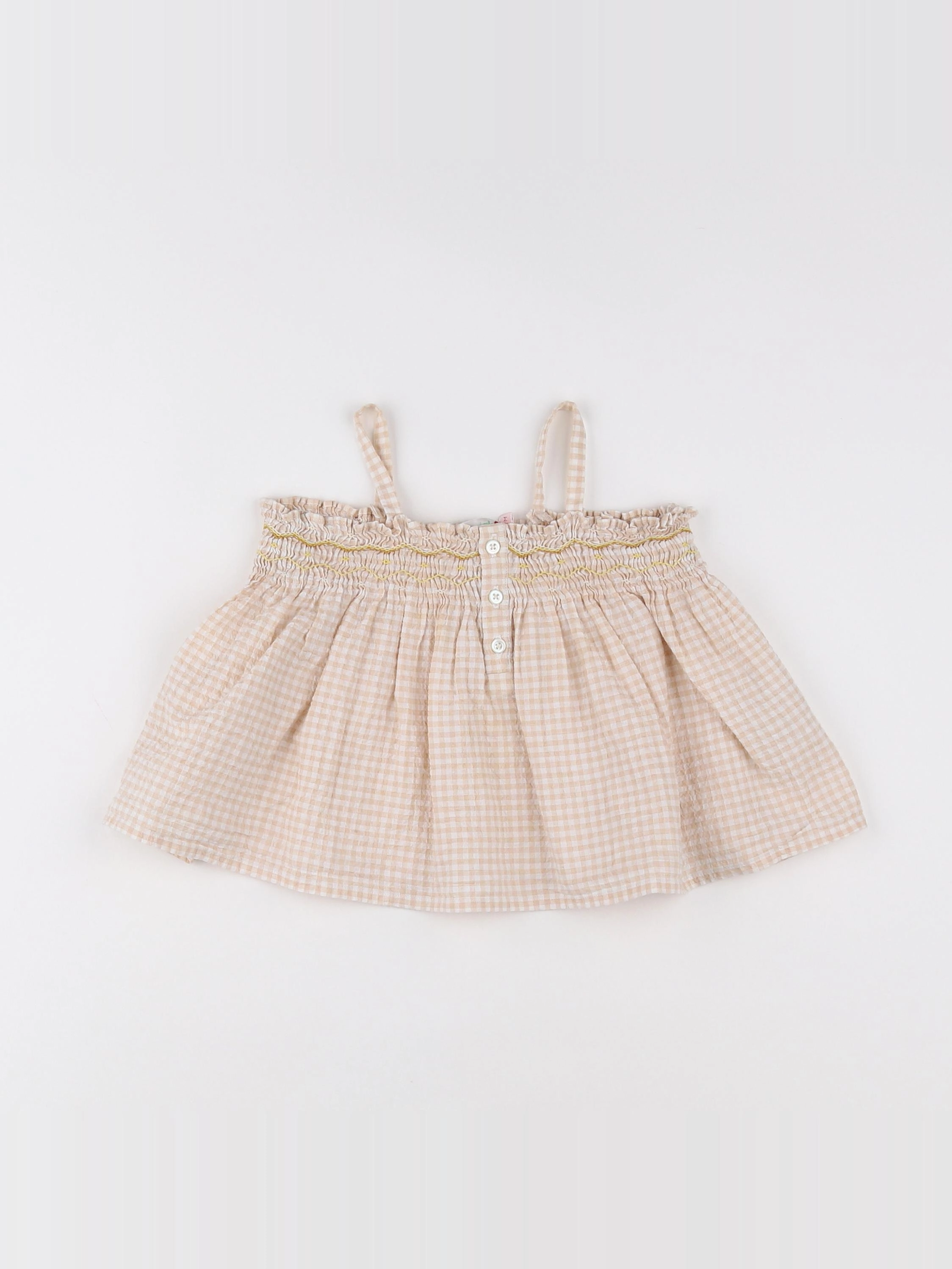 Bonpoint - blouse beige - 12 mois