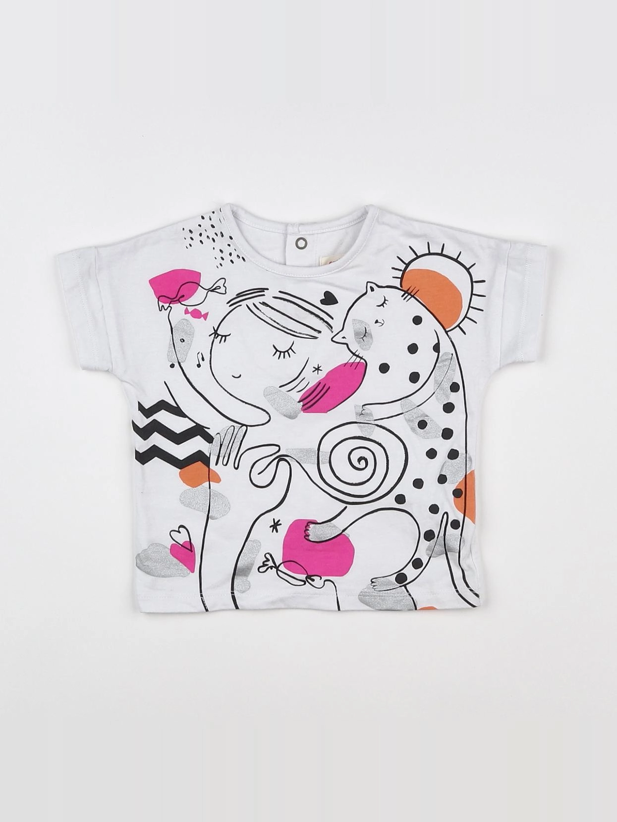 Catimini - tee-shirt multicolore - 12 mois