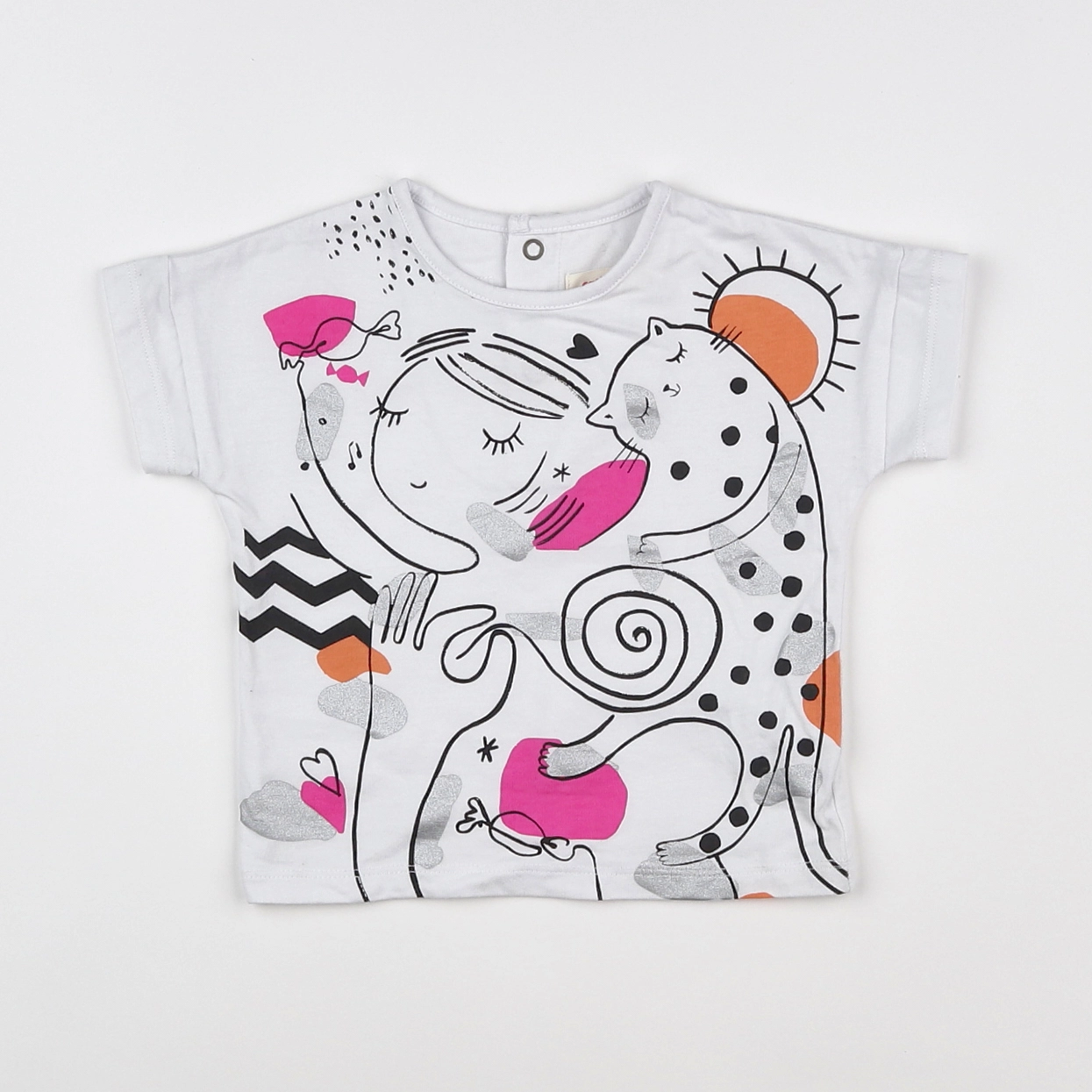 Catimini - tee-shirt multicolore - 12 mois