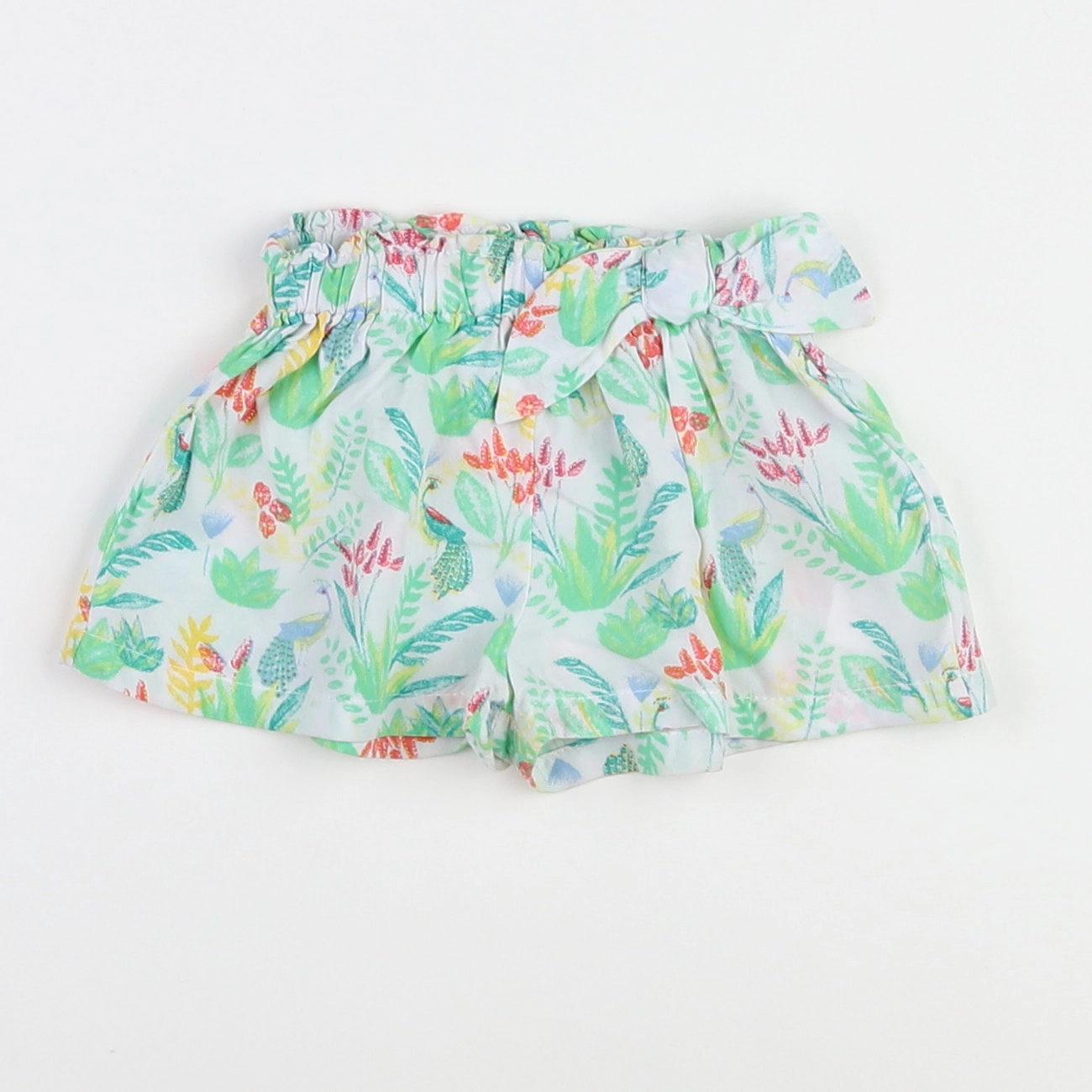 Vertbaudet - short vert - 12 mois