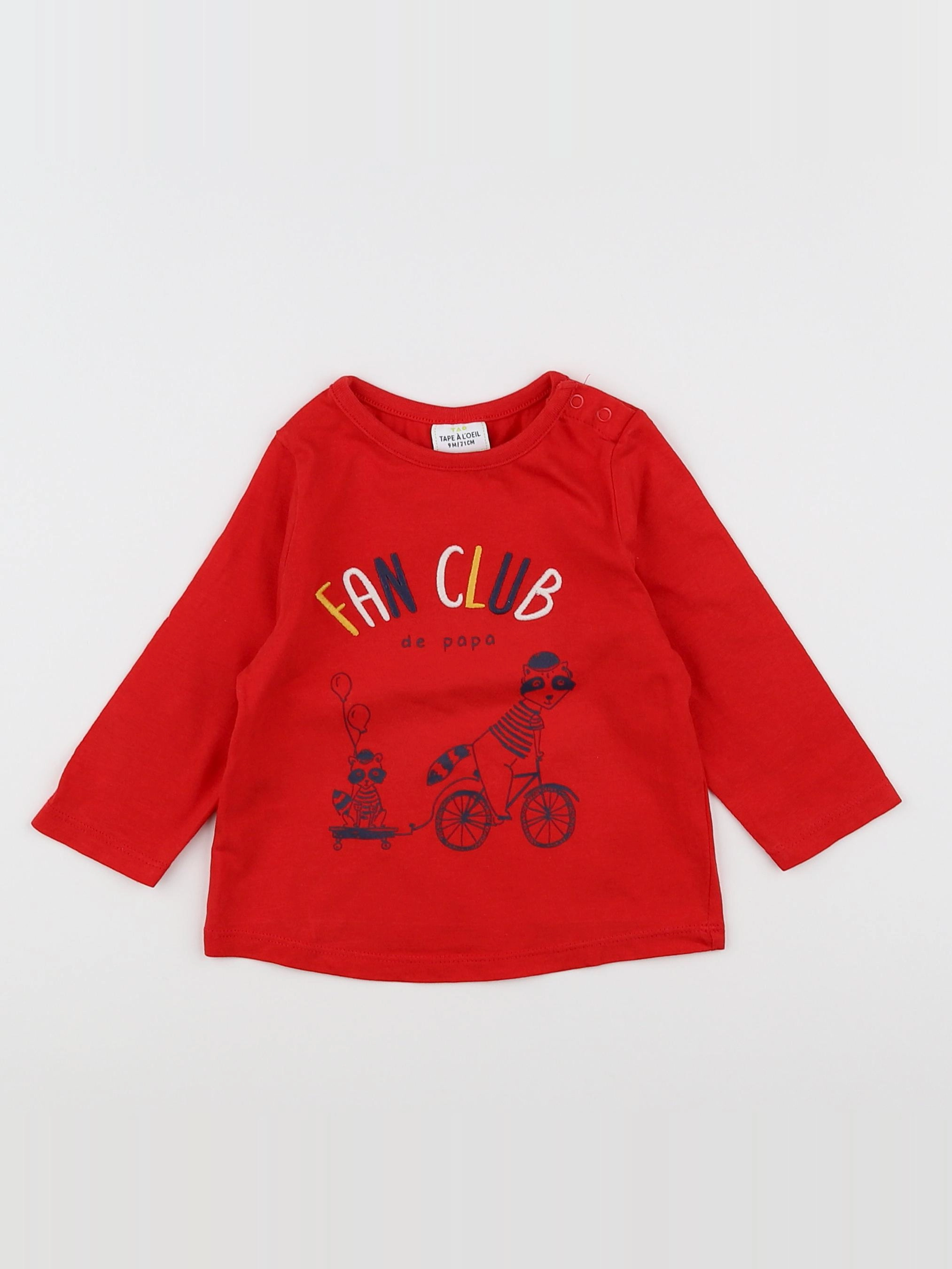 Tape à l'oeil - tee-shirt rouge - 9 mois