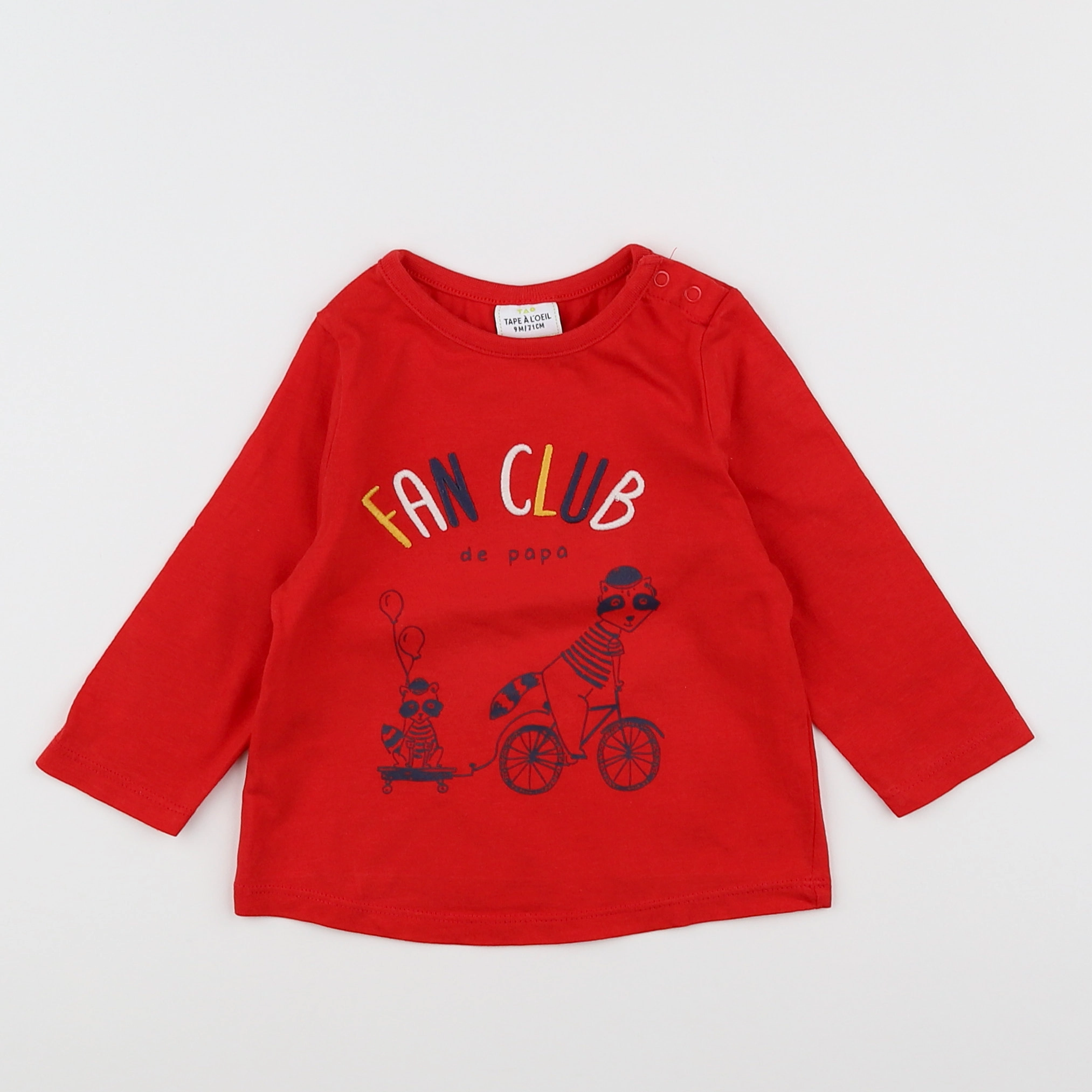 Tape à l'oeil - tee-shirt rouge - 9 mois