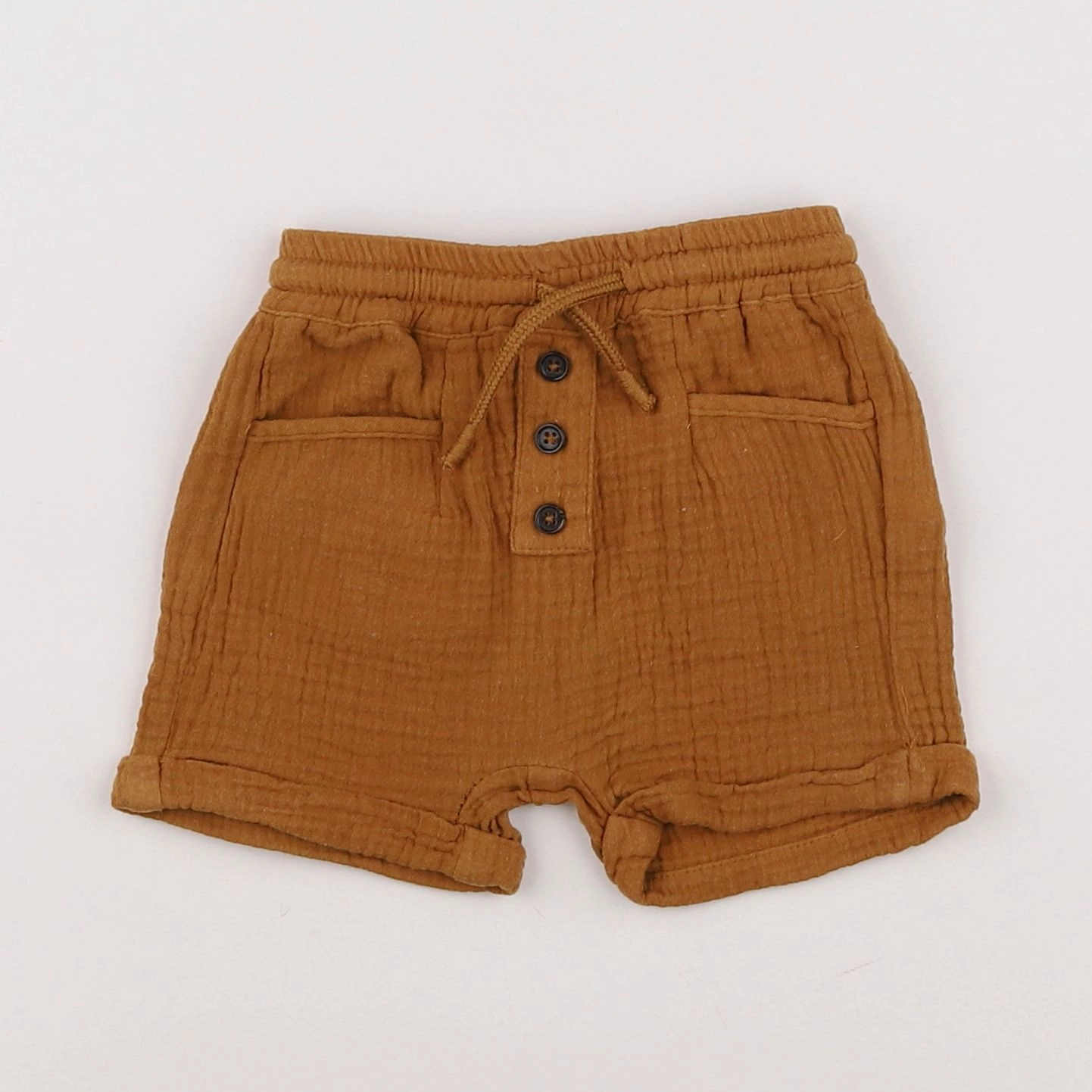 Vertbaudet - short marron - 6 mois
