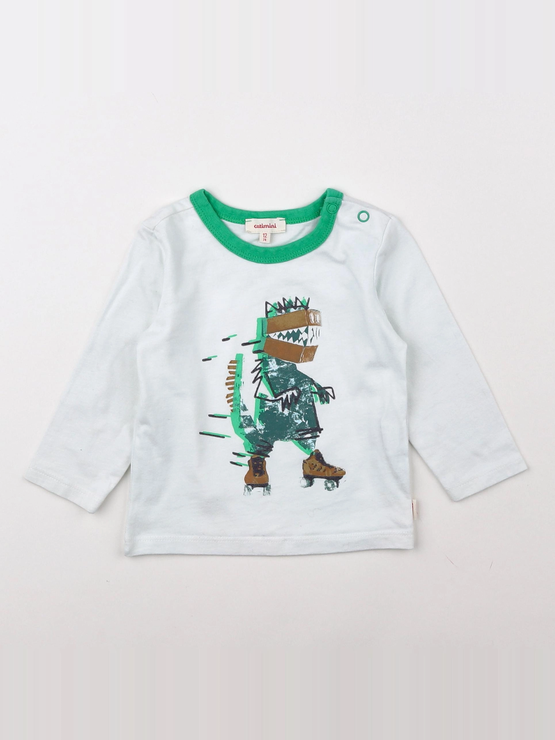 Catimini - tee-shirt blanc - 12 mois