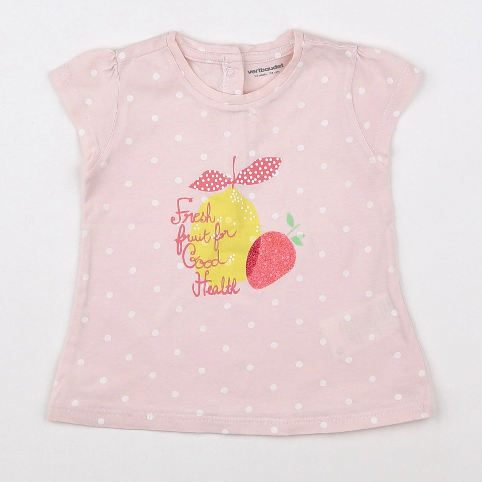 Vertbaudet - robe rose - 12 mois