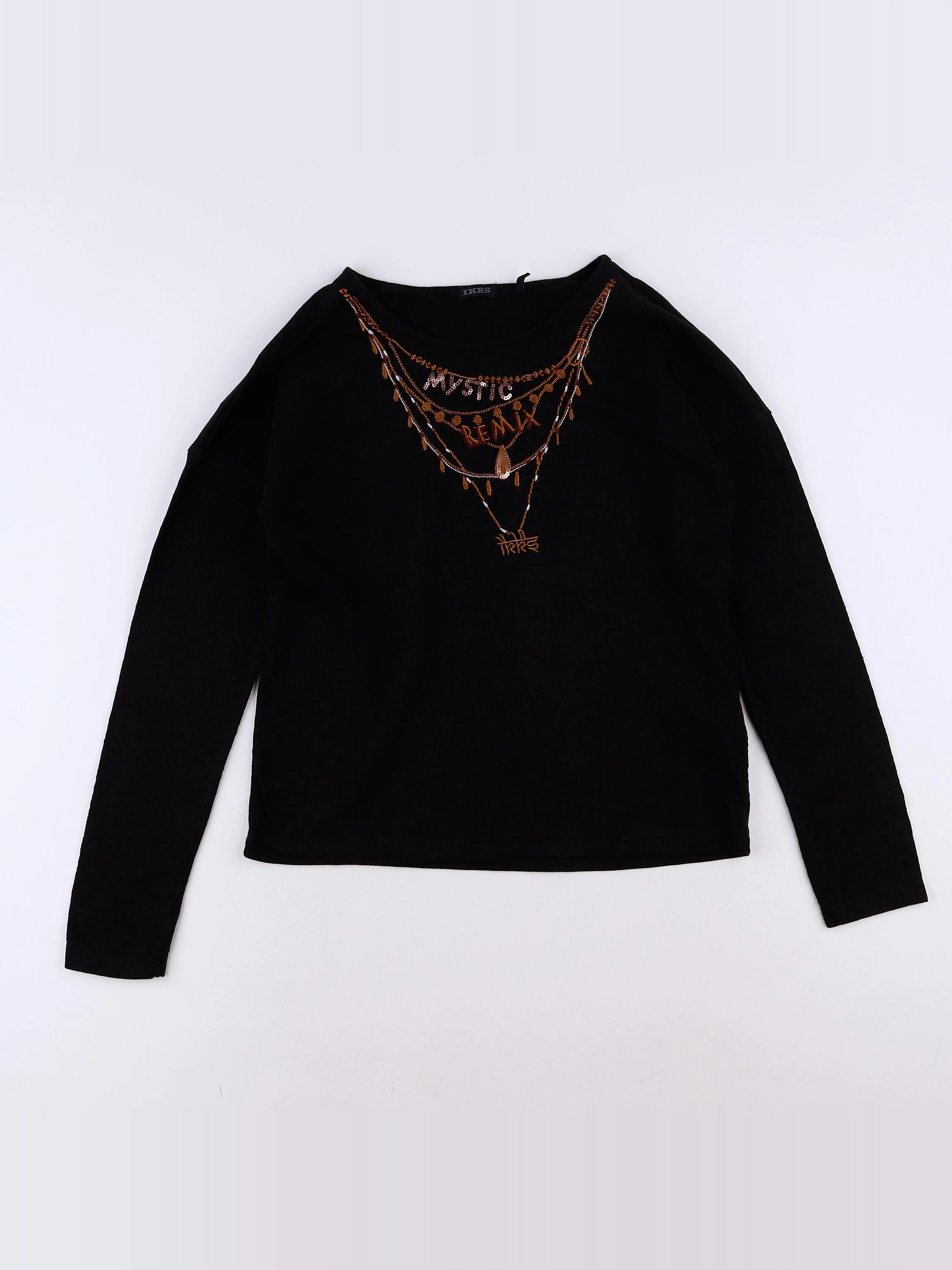 IKKS - tee-shirt noir - 10 ans