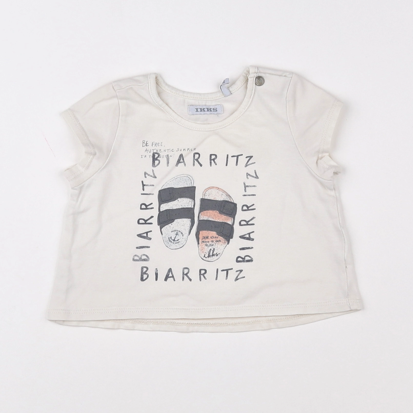 IKKS - tee-shirt blanc - 6 mois