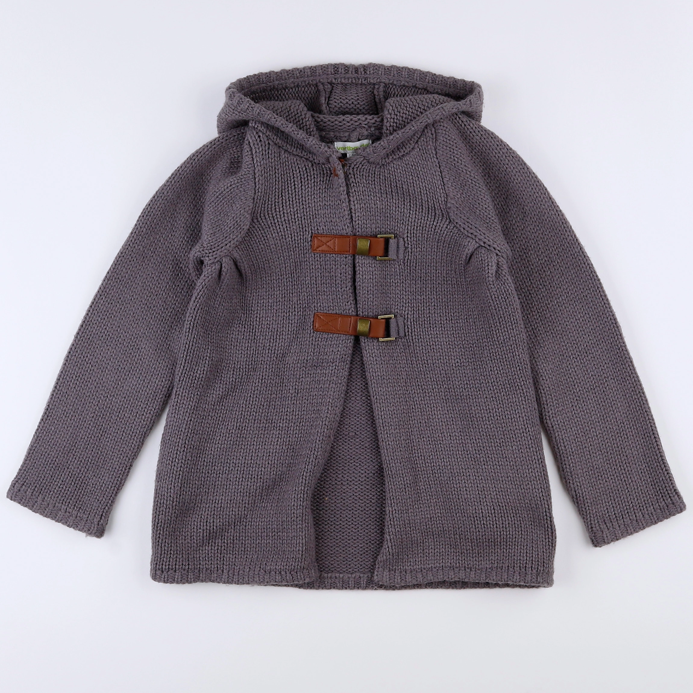 Vertbaudet - veste gris, marron - 6 ans