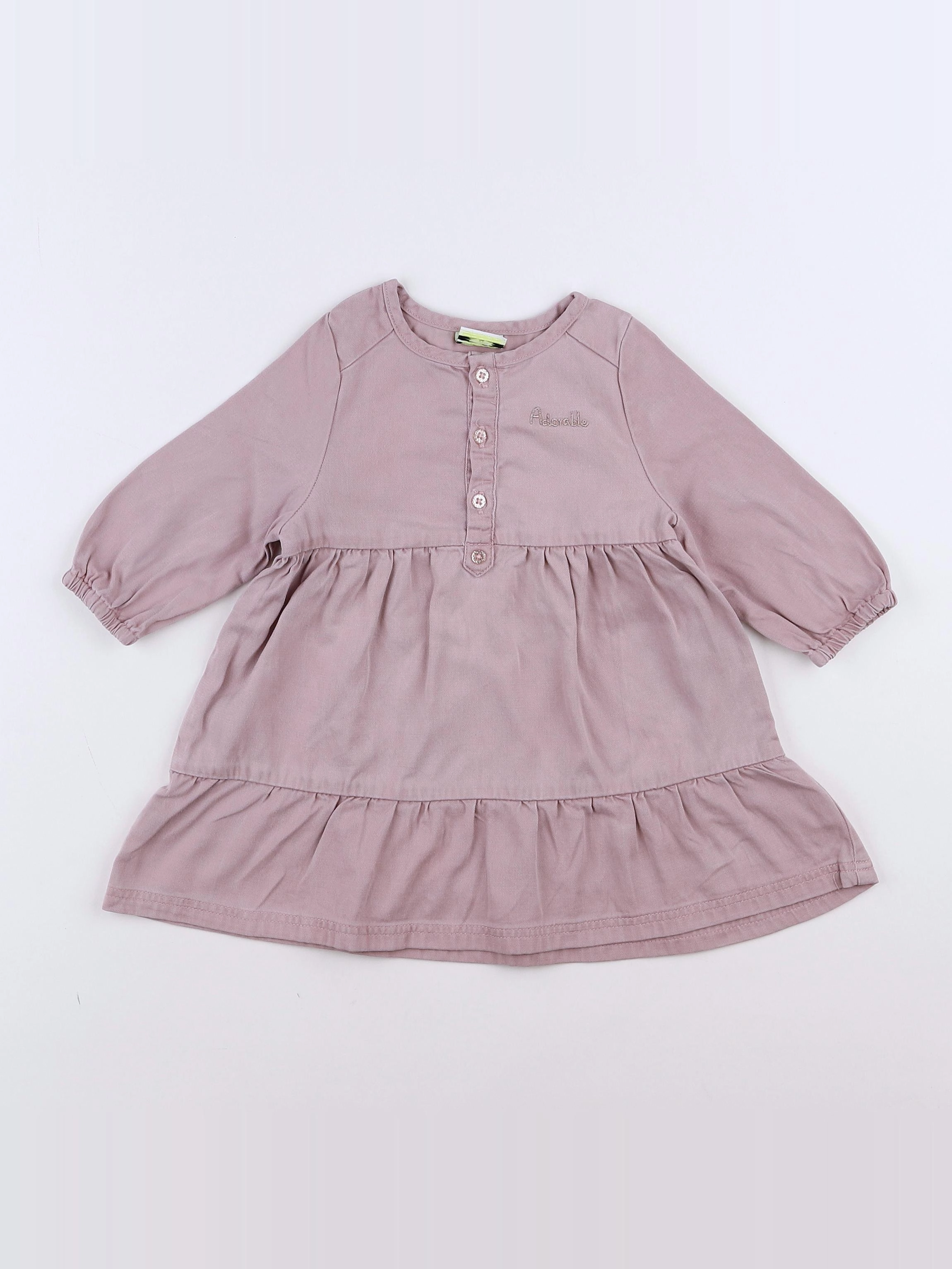 Tape à l'oeil - robe rose - 9 mois