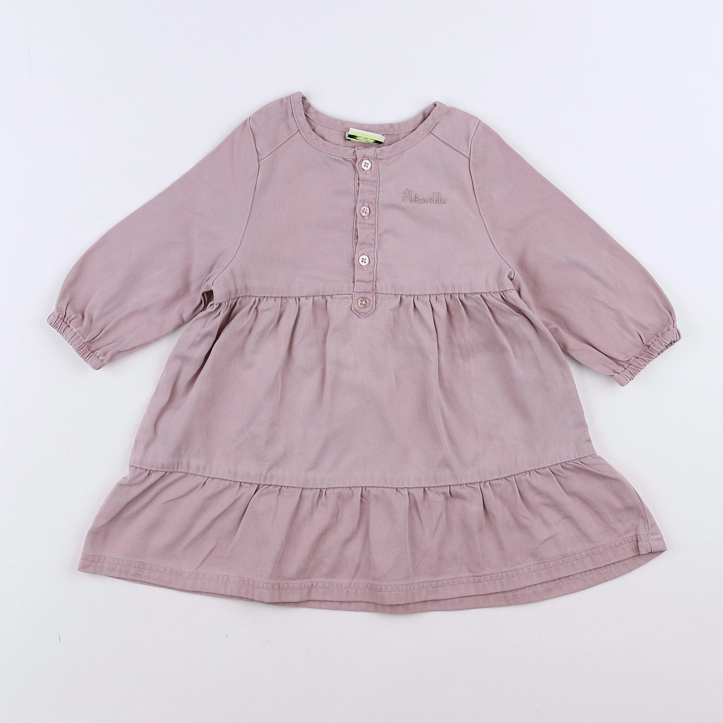 Tape à l'oeil - robe rose - 9 mois