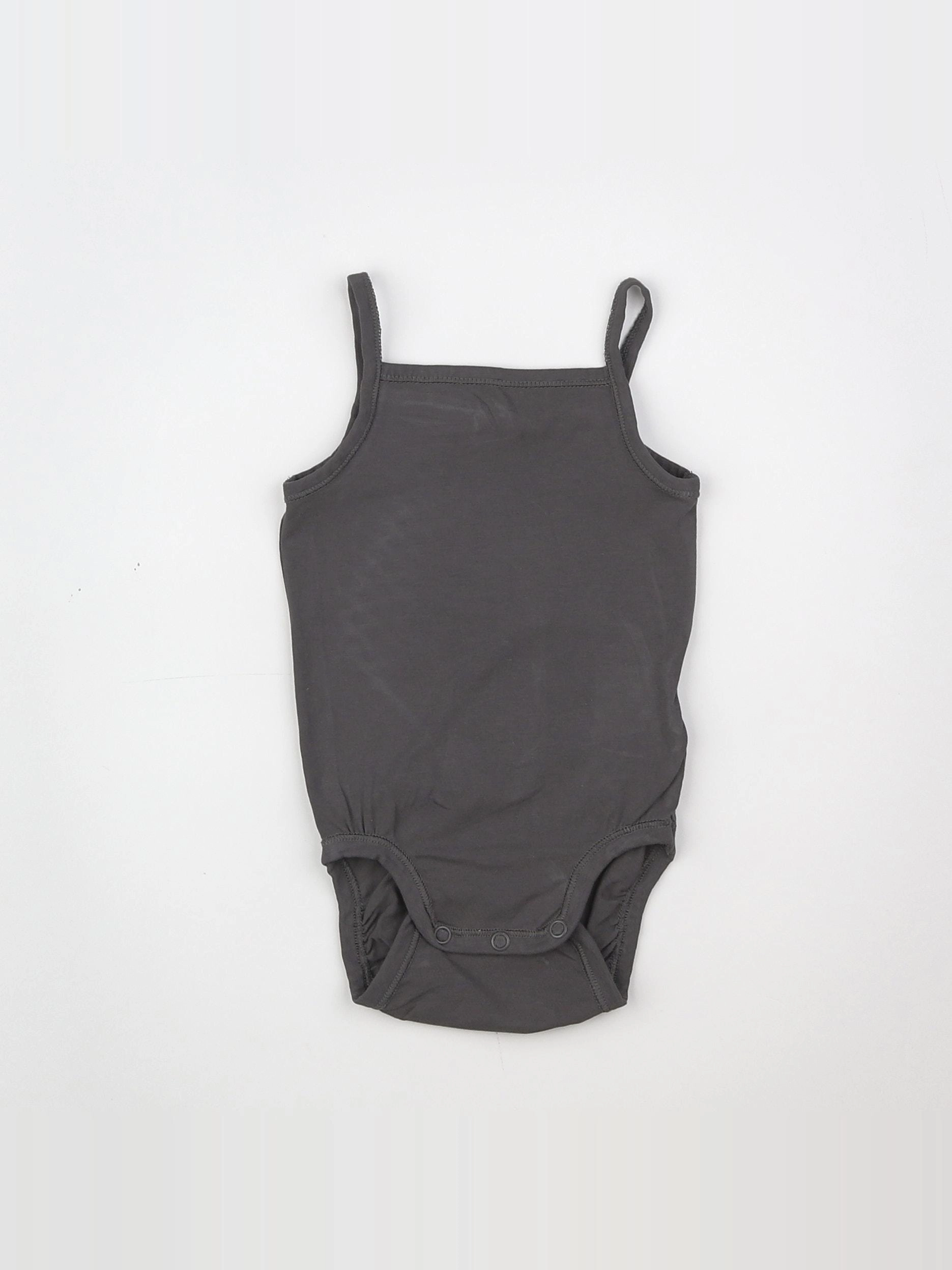 H&M - body gris - 3/6 mois