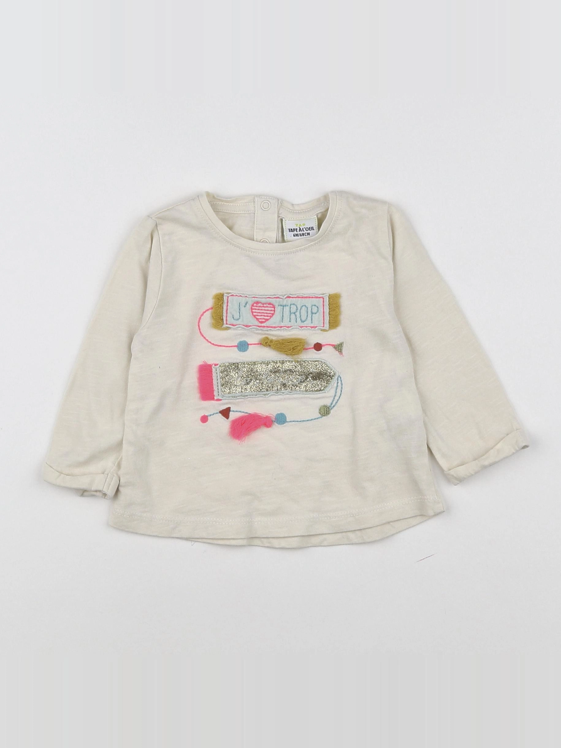 Tape à l'oeil - tee-shirt multicolore - 6 mois
