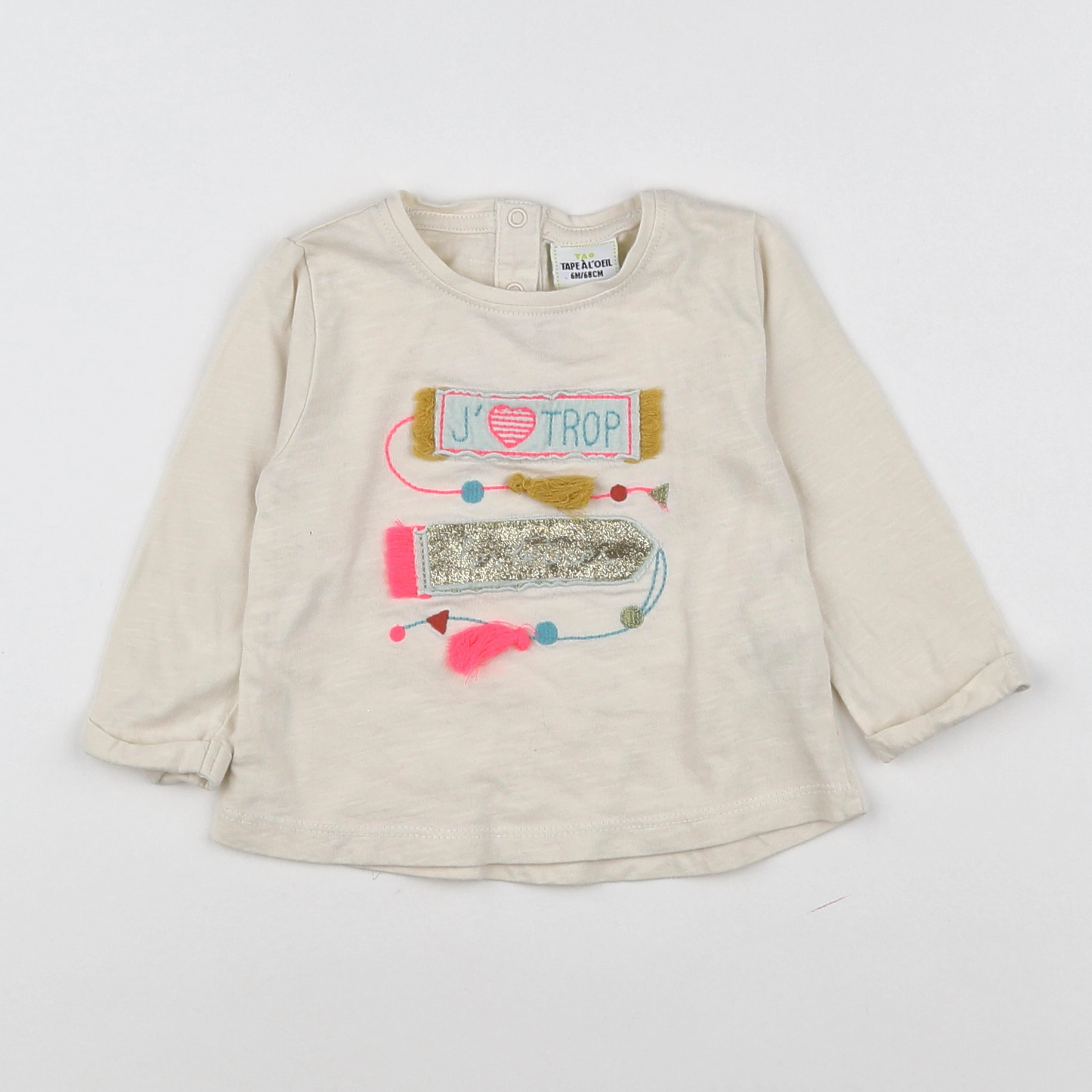 Tape à l'oeil - tee-shirt multicolore - 6 mois