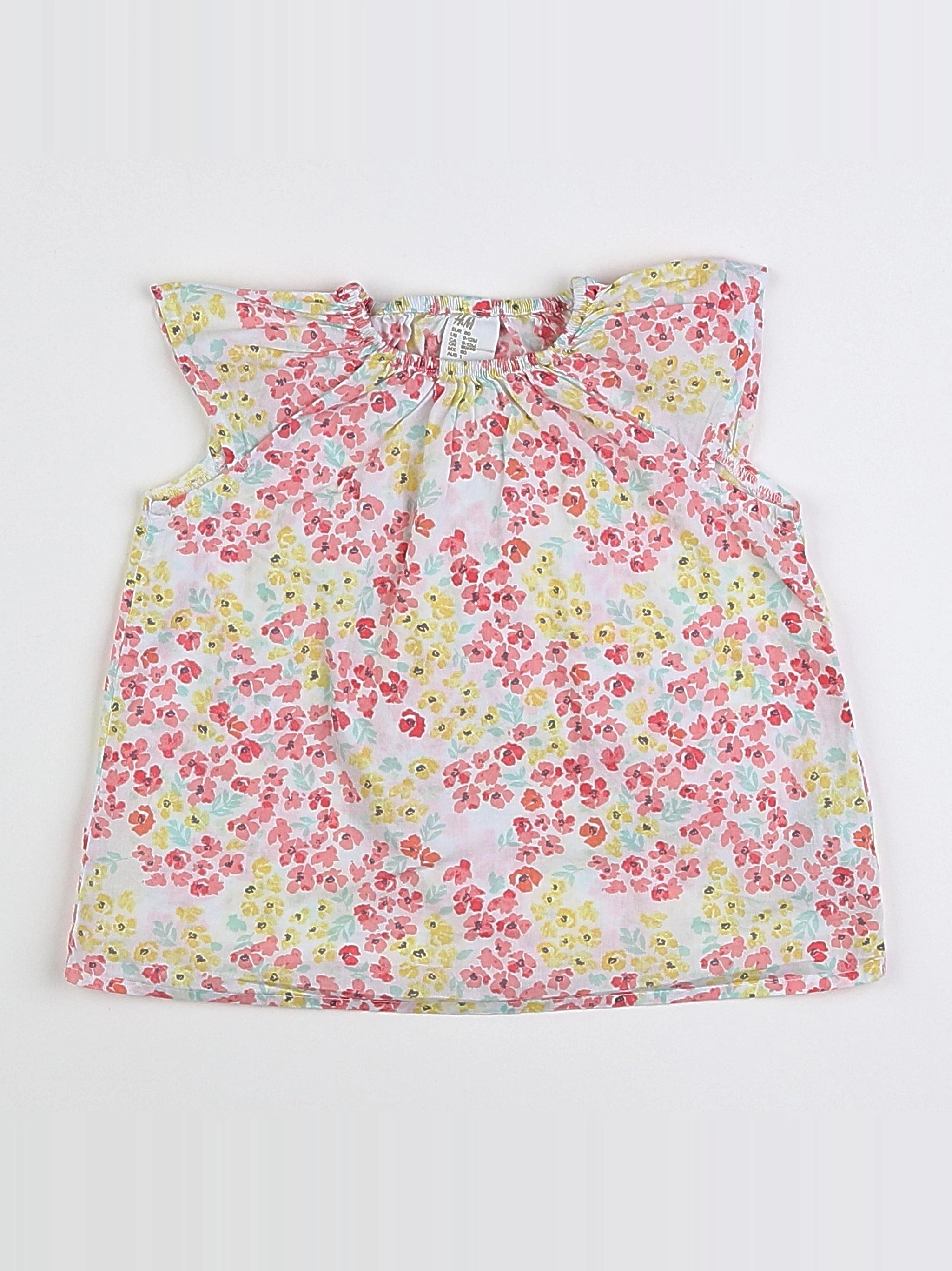 H&M - blouse multicolore - 9/12 mois