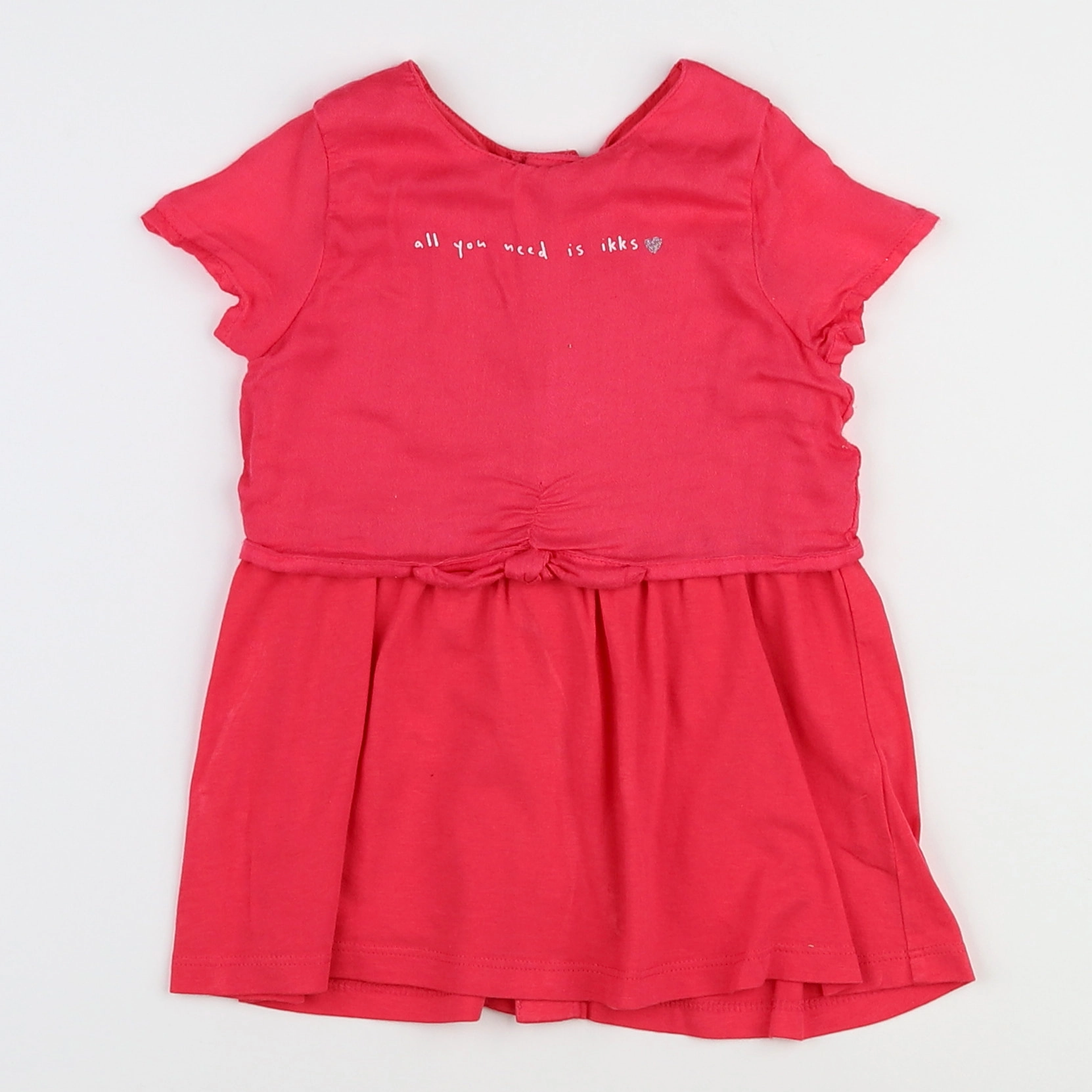 IKKS - robe rose - 12 mois