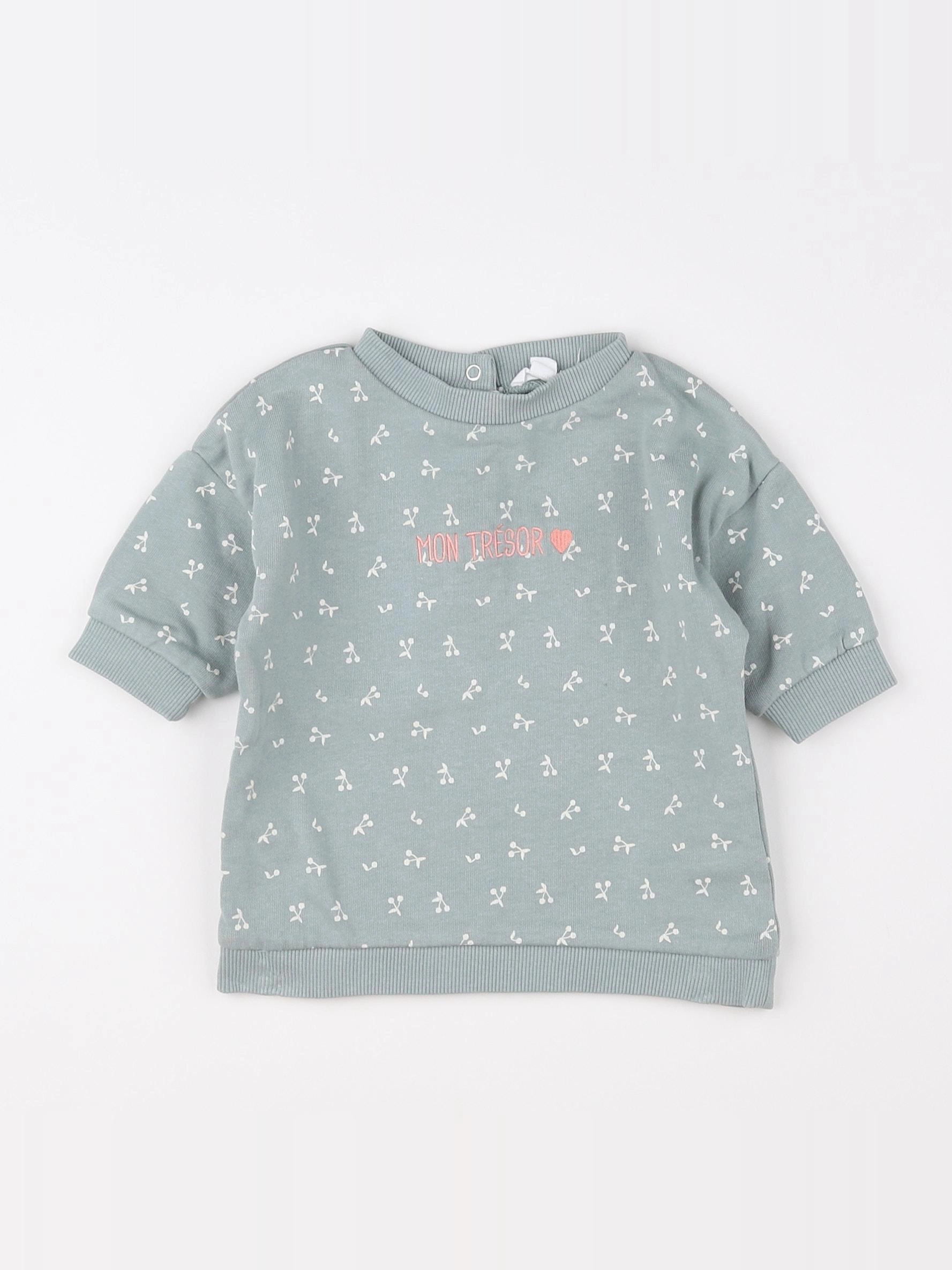 Vertbaudet - robe vert - 3 mois