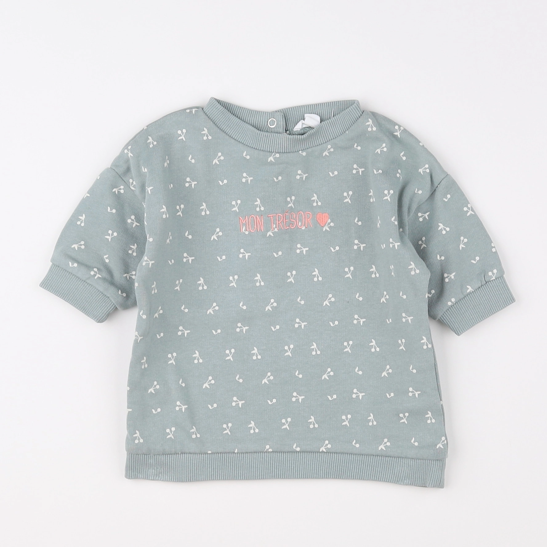 Vertbaudet - robe vert - 3 mois
