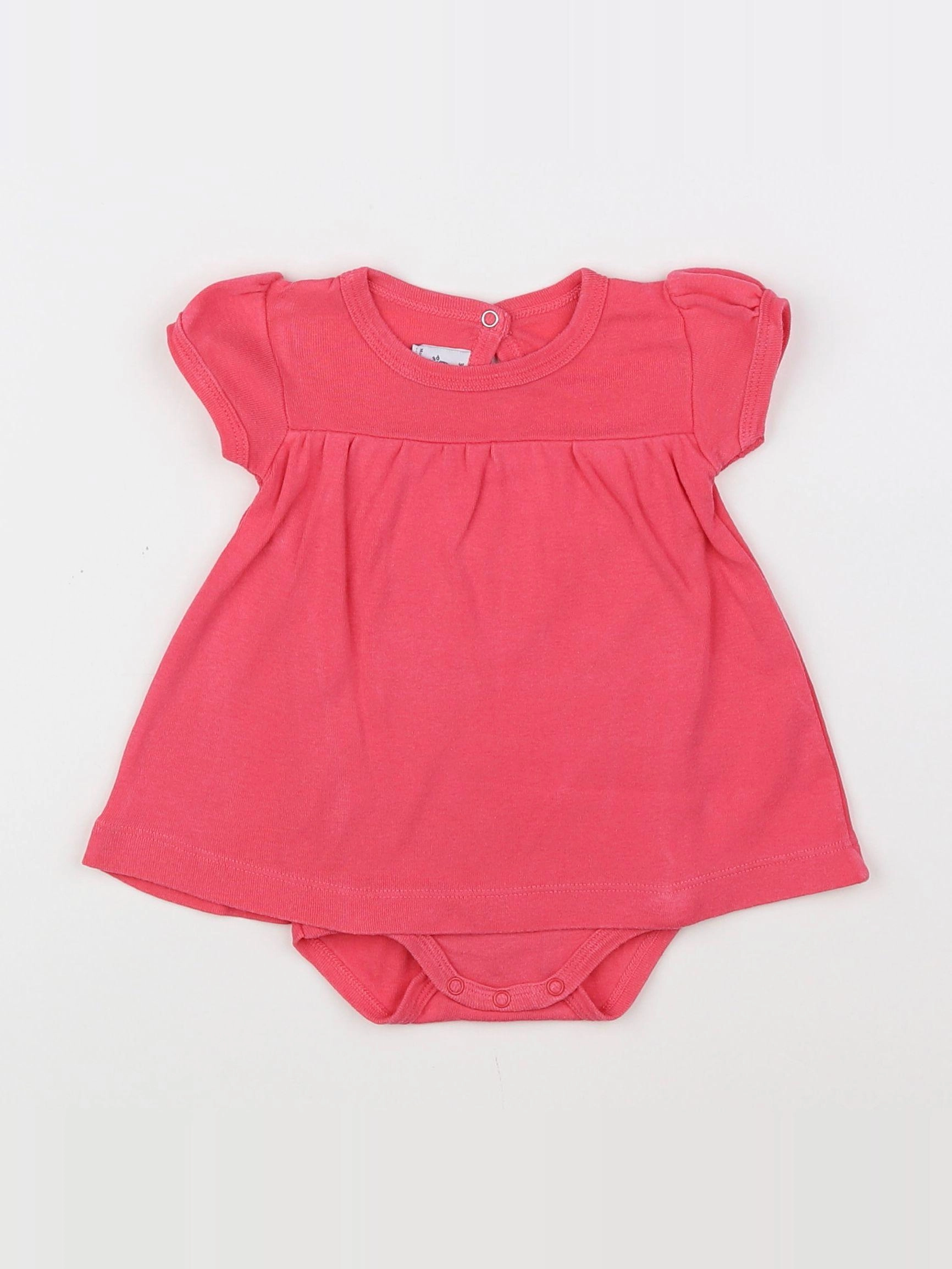 Petit Bateau - robe rose - 3 mois
