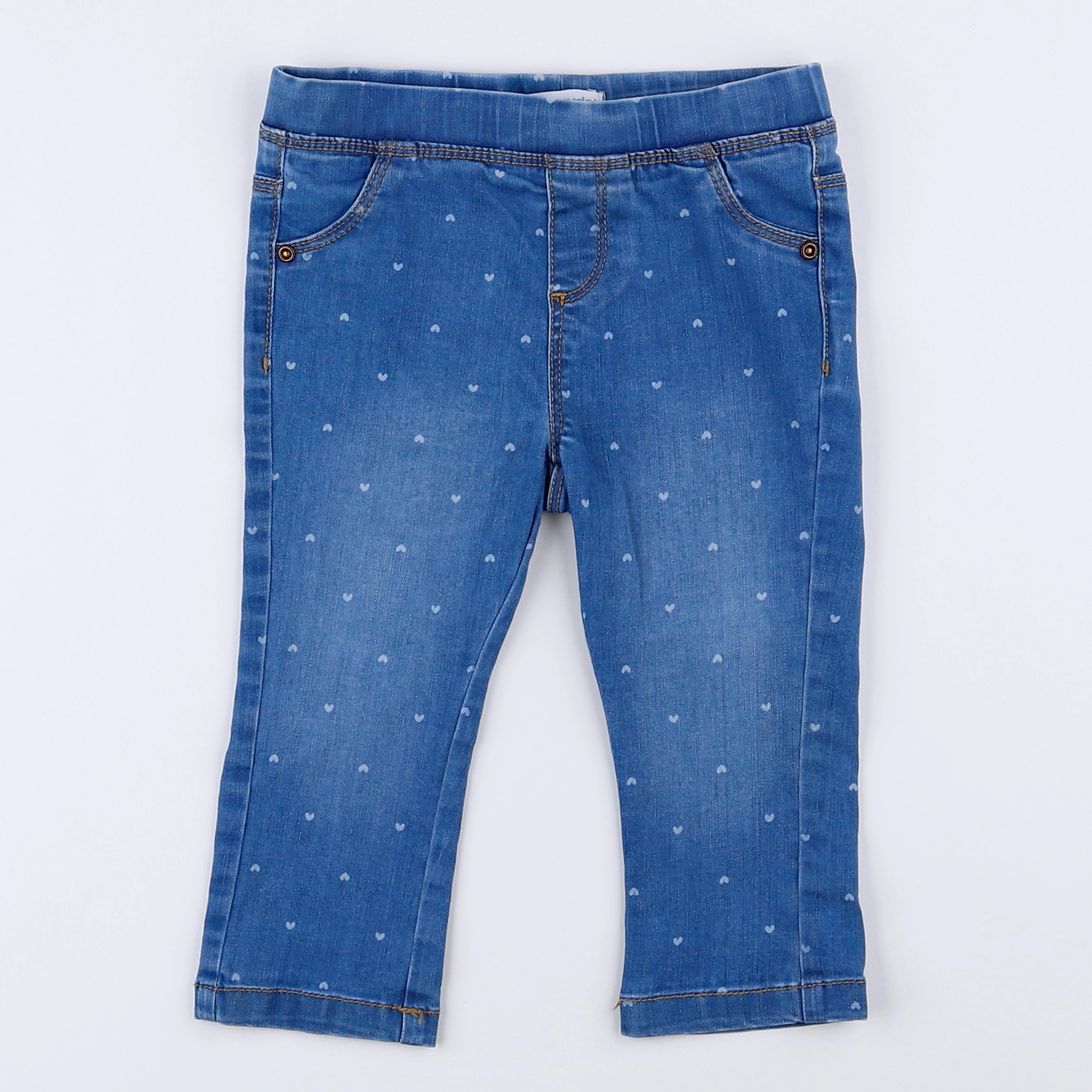 Vertbaudet - jegging bleu - 18 mois