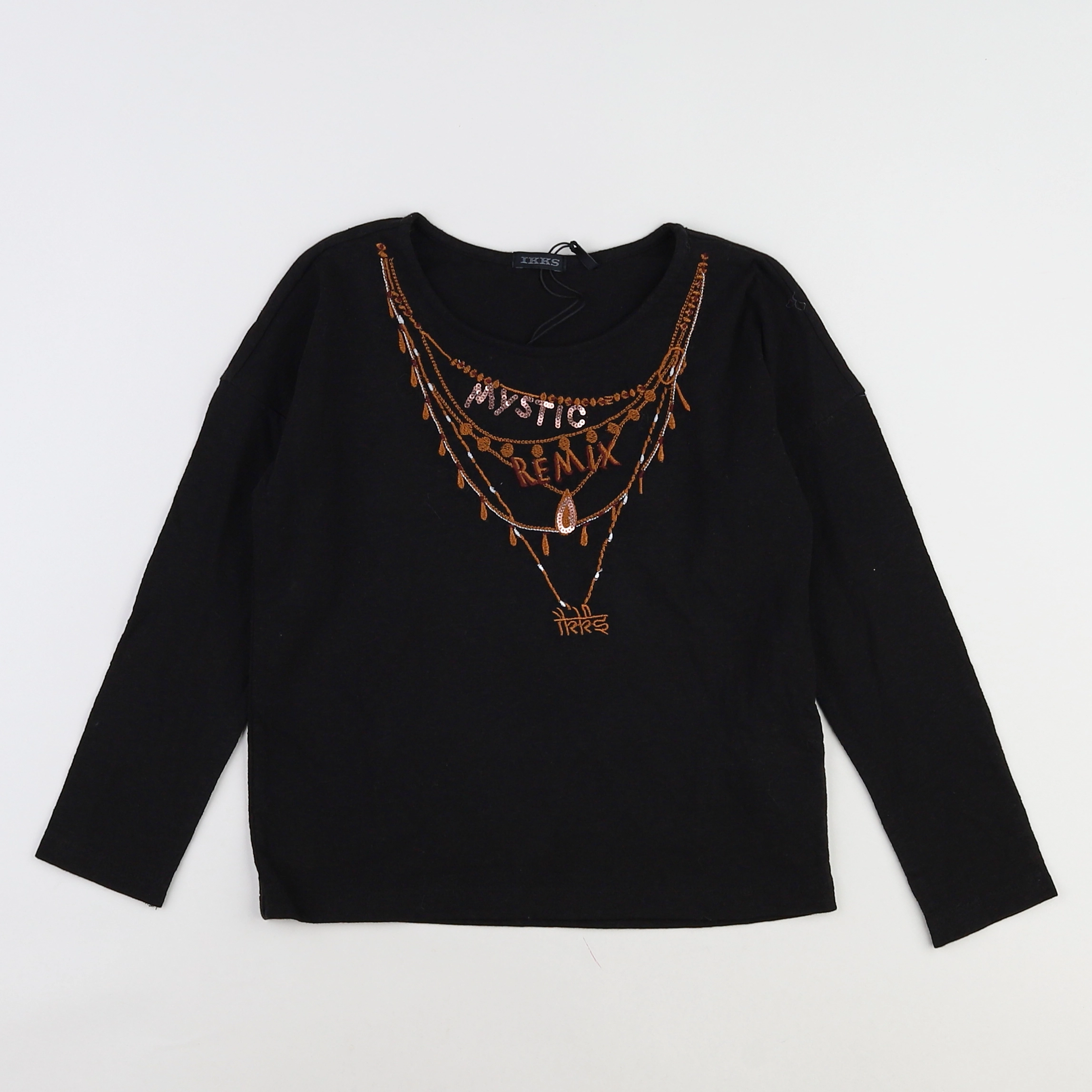 IKKS - tee-shirt noir (neuf) - 6 ans