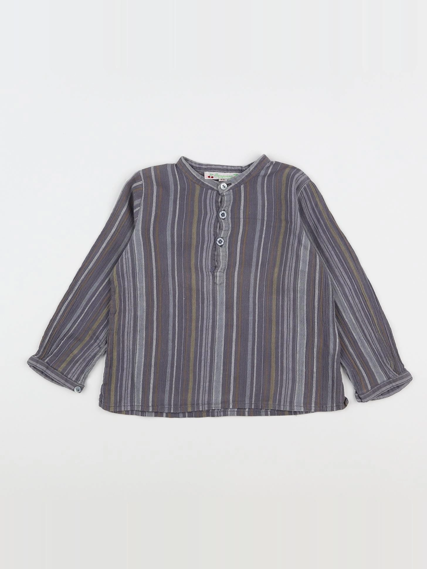 Bonpoint - blouse bleu - 18 mois